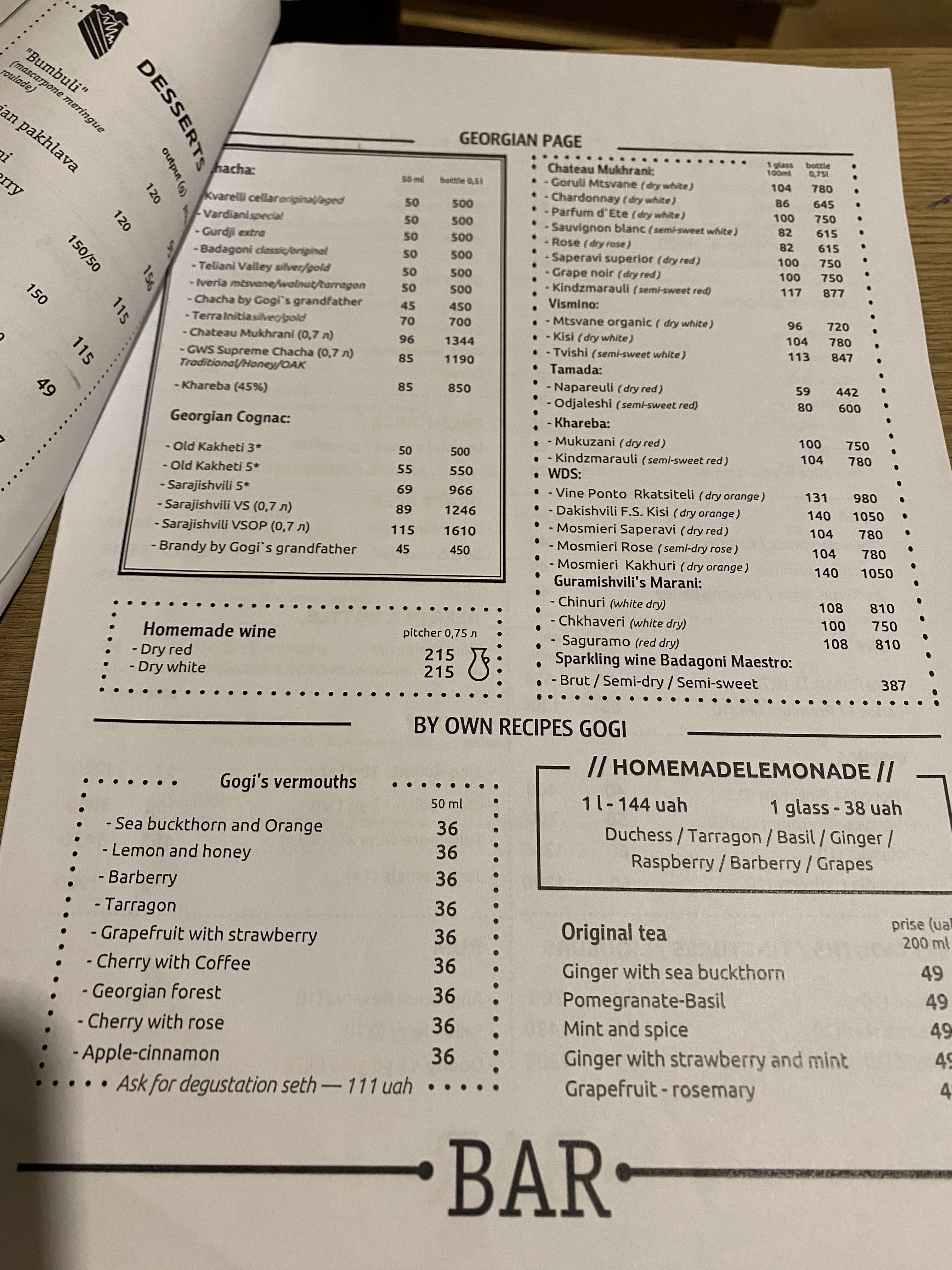 Gogi menu 10