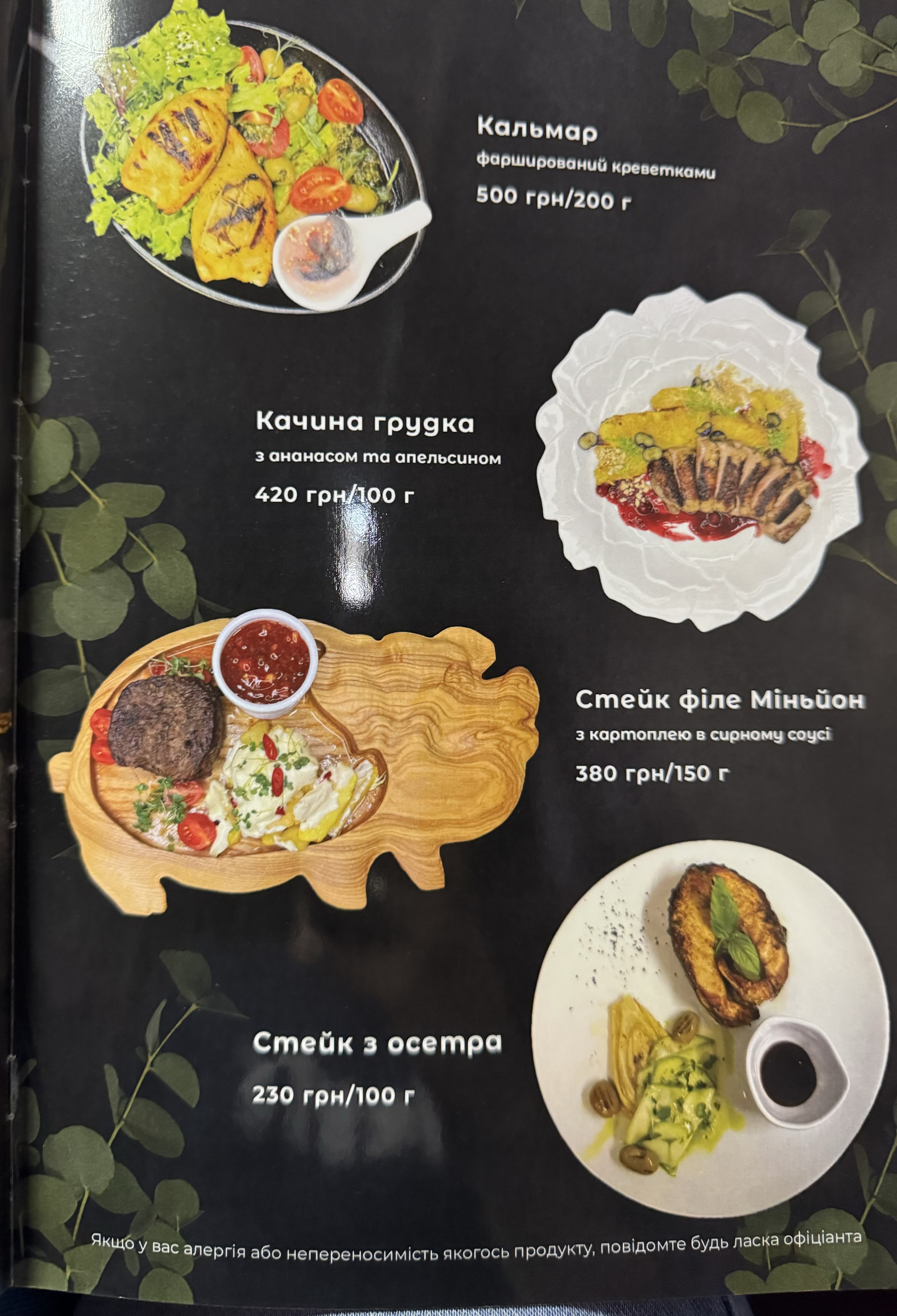 Kafe "Nika" menu 10