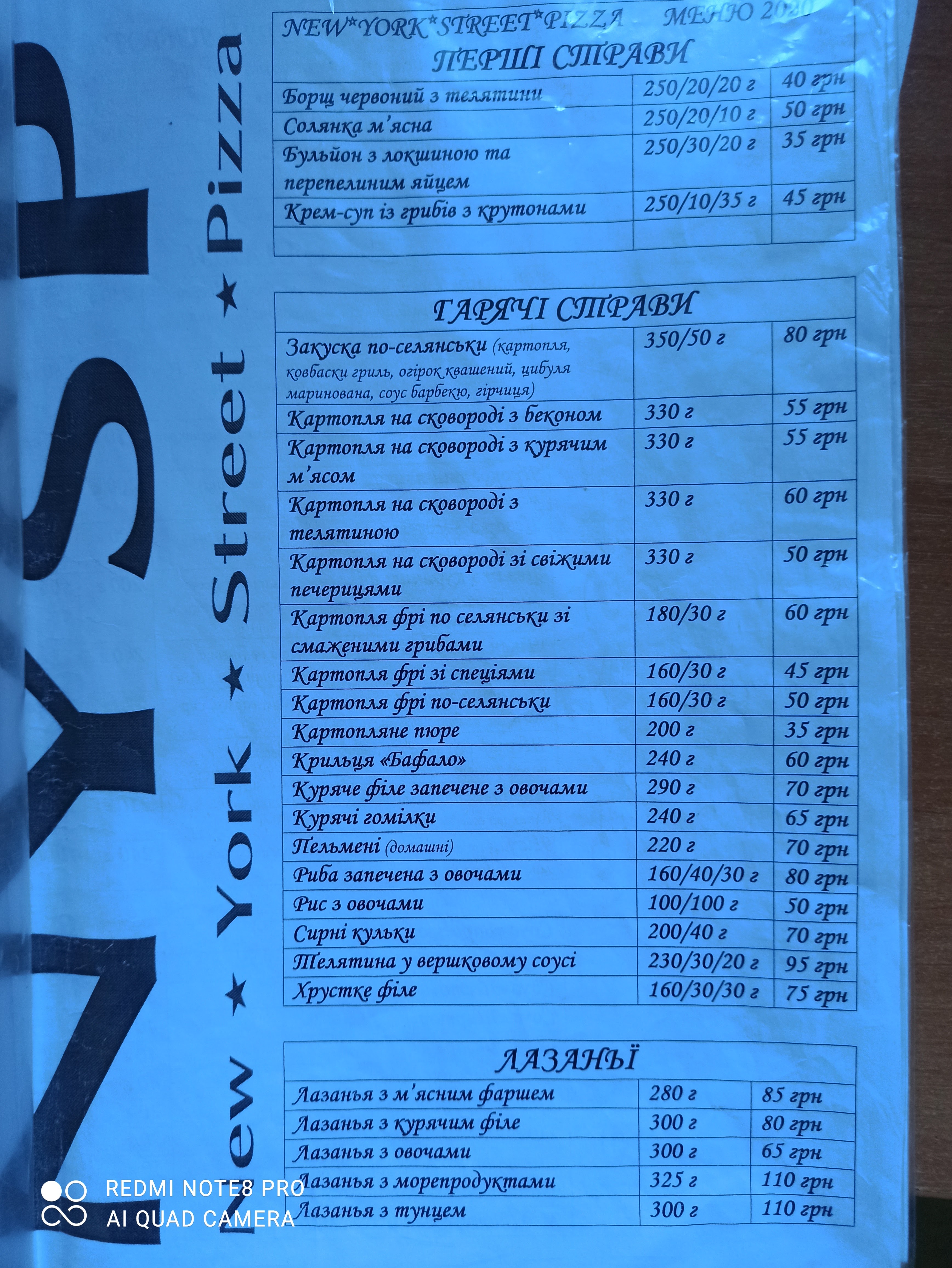 New York Street Pizza menu 5