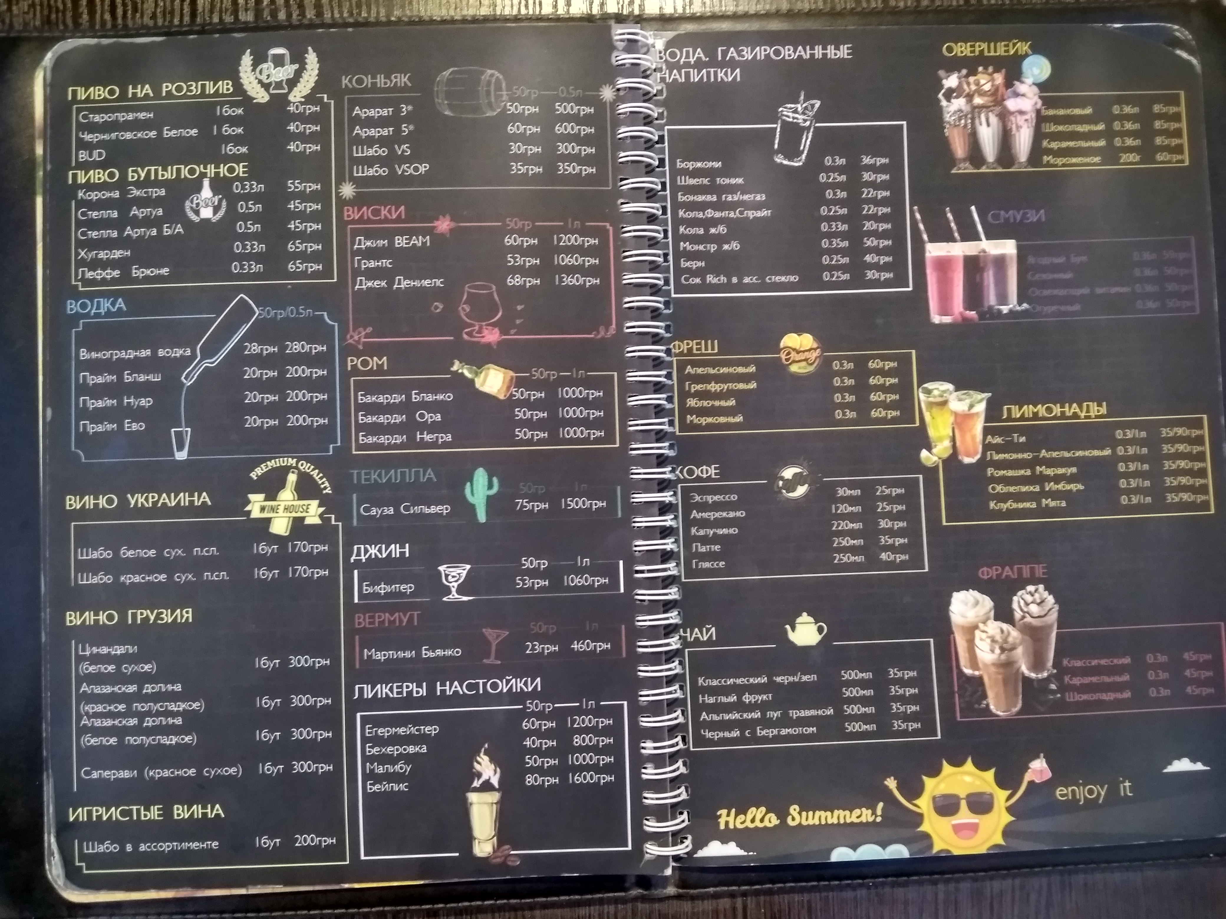 Kambuz Troyanda Vitriv menu 10