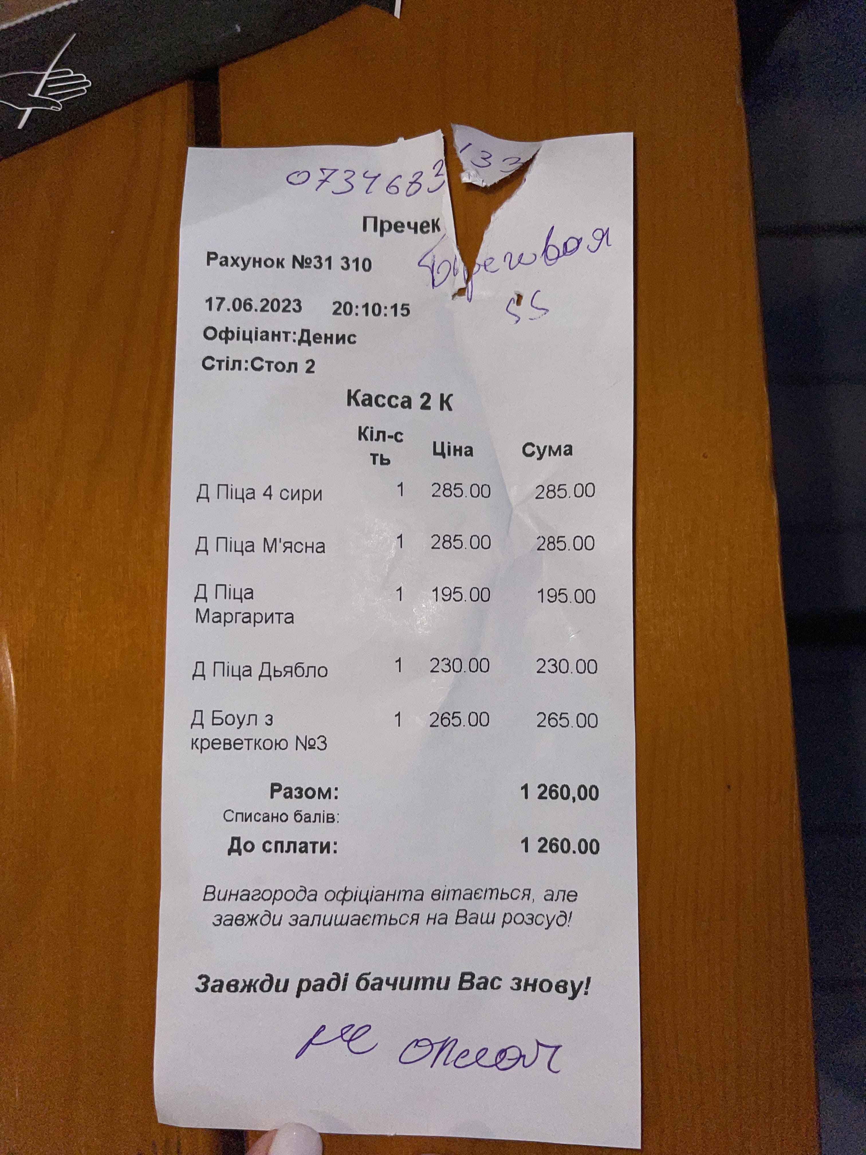 Modigliani menu 8