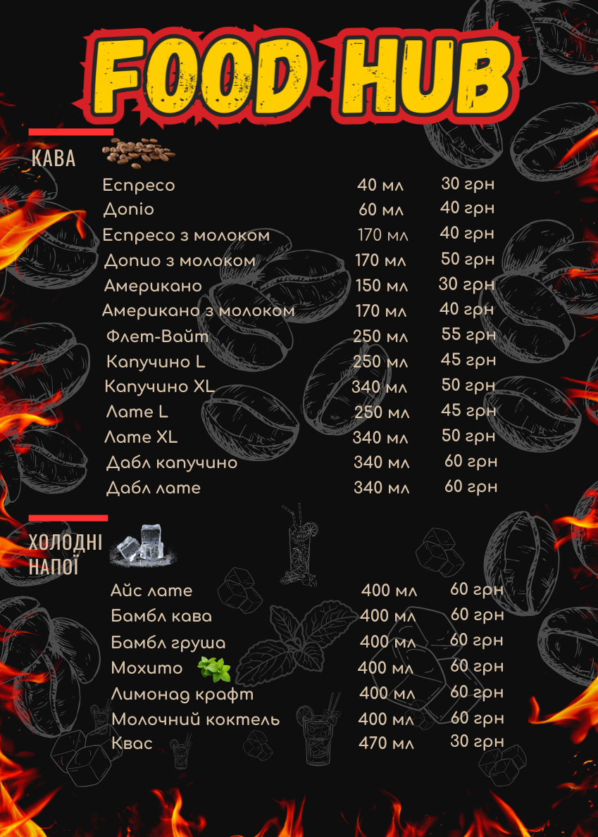 FoodHub “MOM&KID” menu 2
