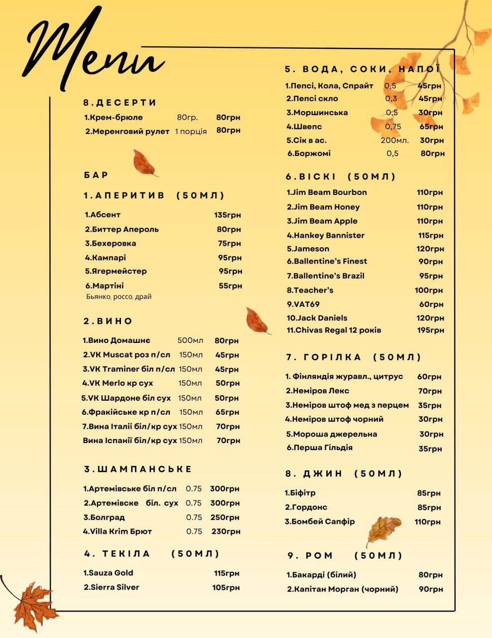 Randevu menu 1