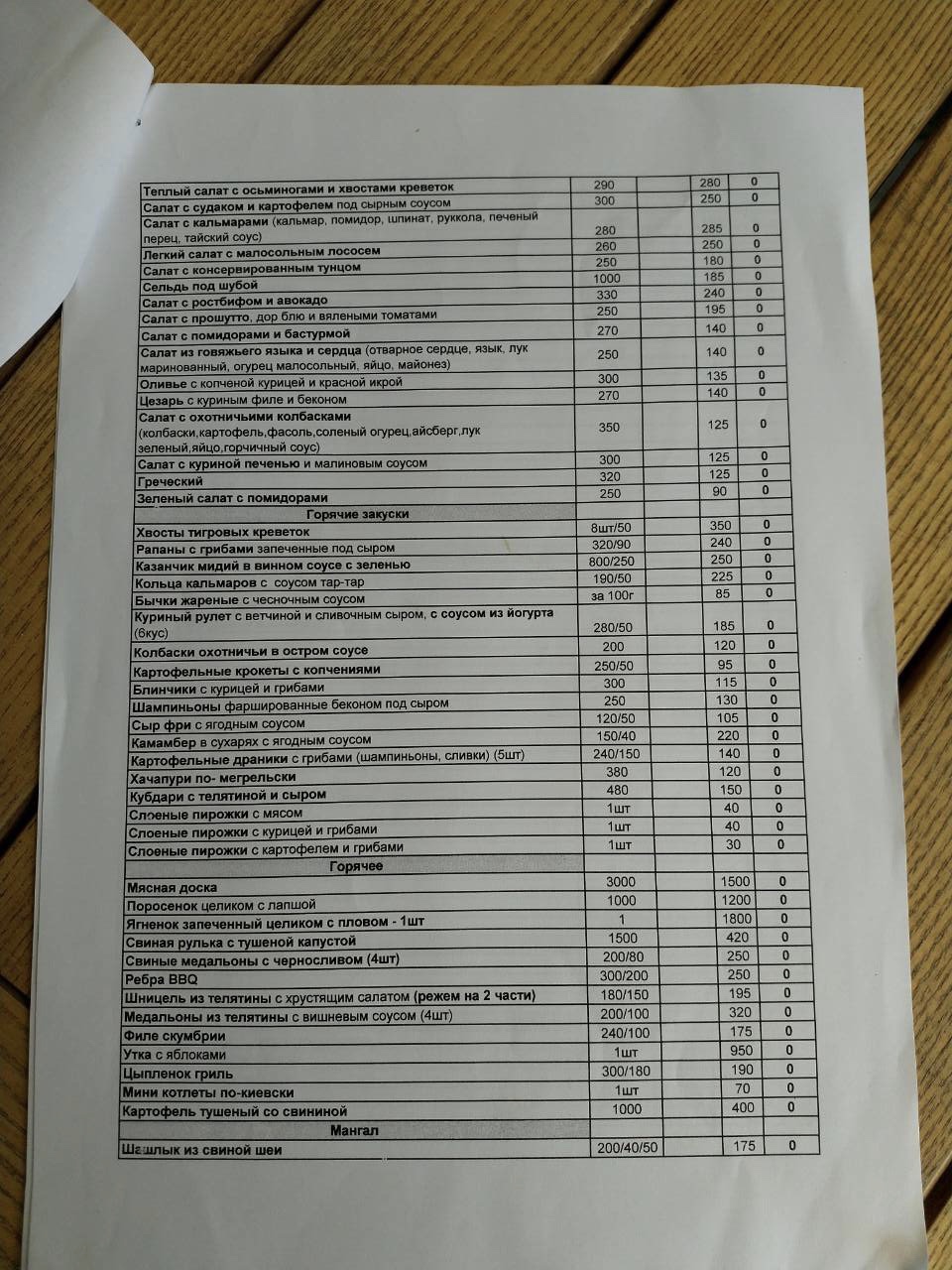 Skver Restaurant menu 8