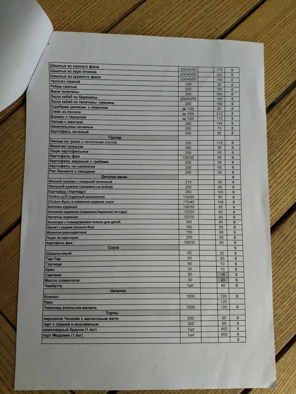 Skver Restaurant menu 9