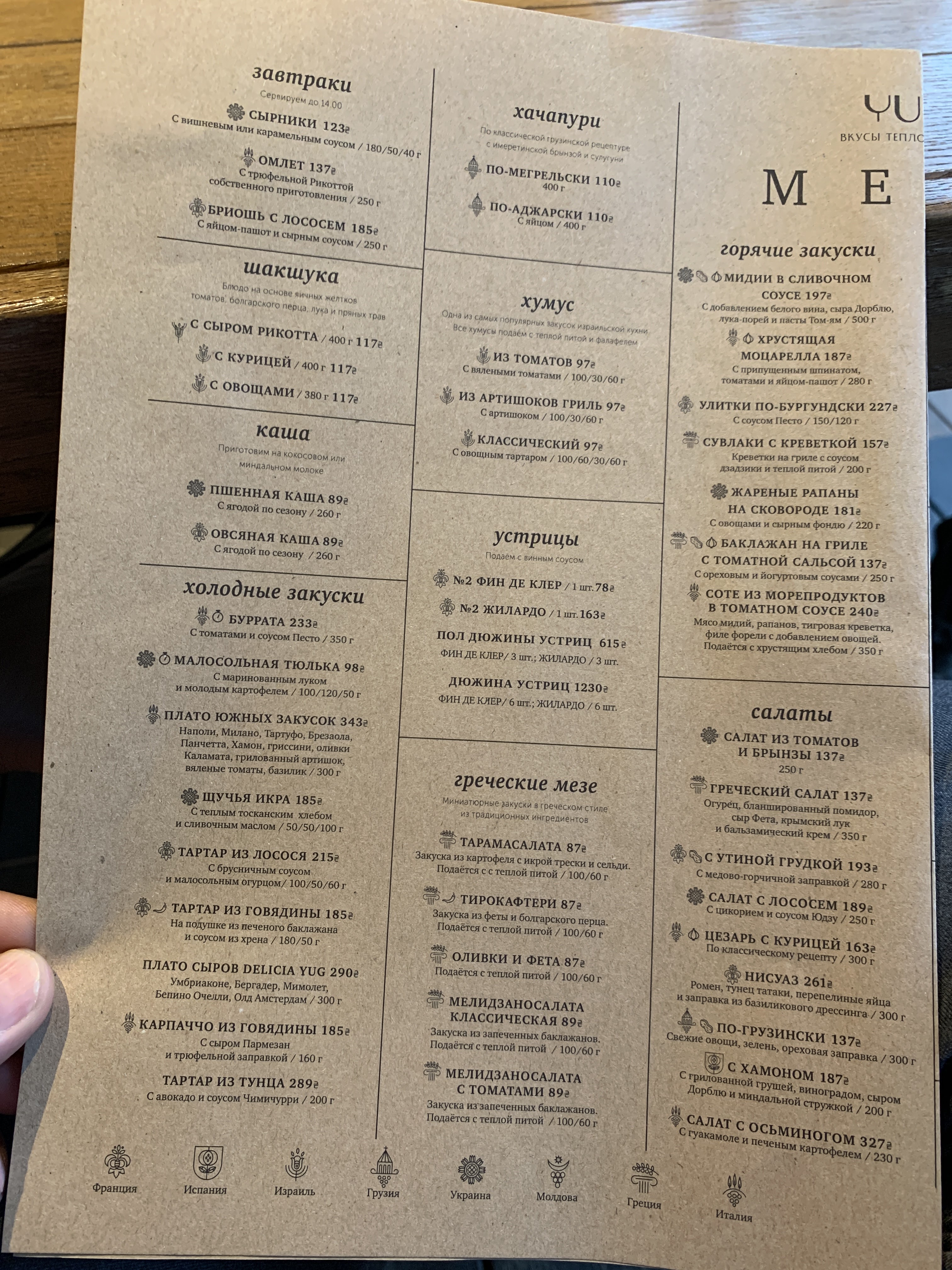 YUG menu 6