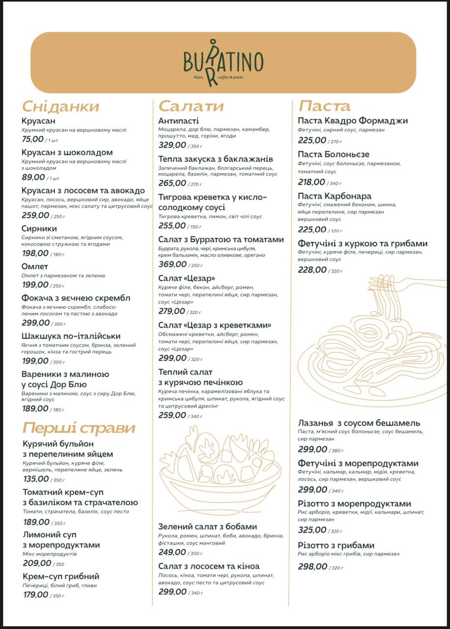 Burratino Pizza menu 4