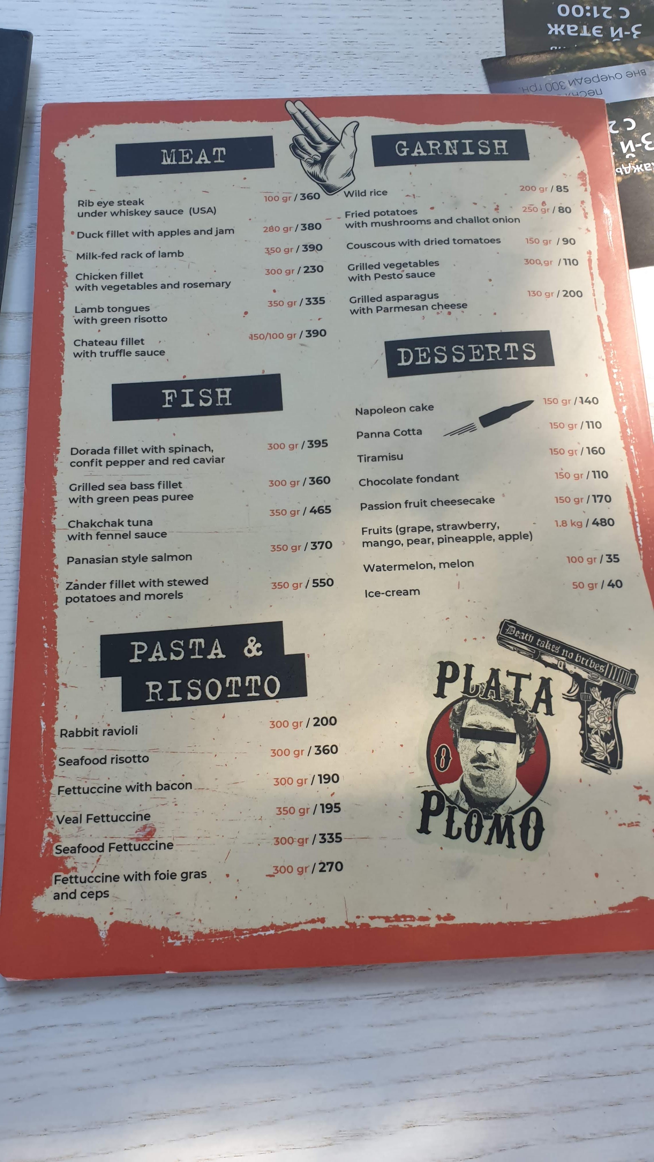 Solo menu 2