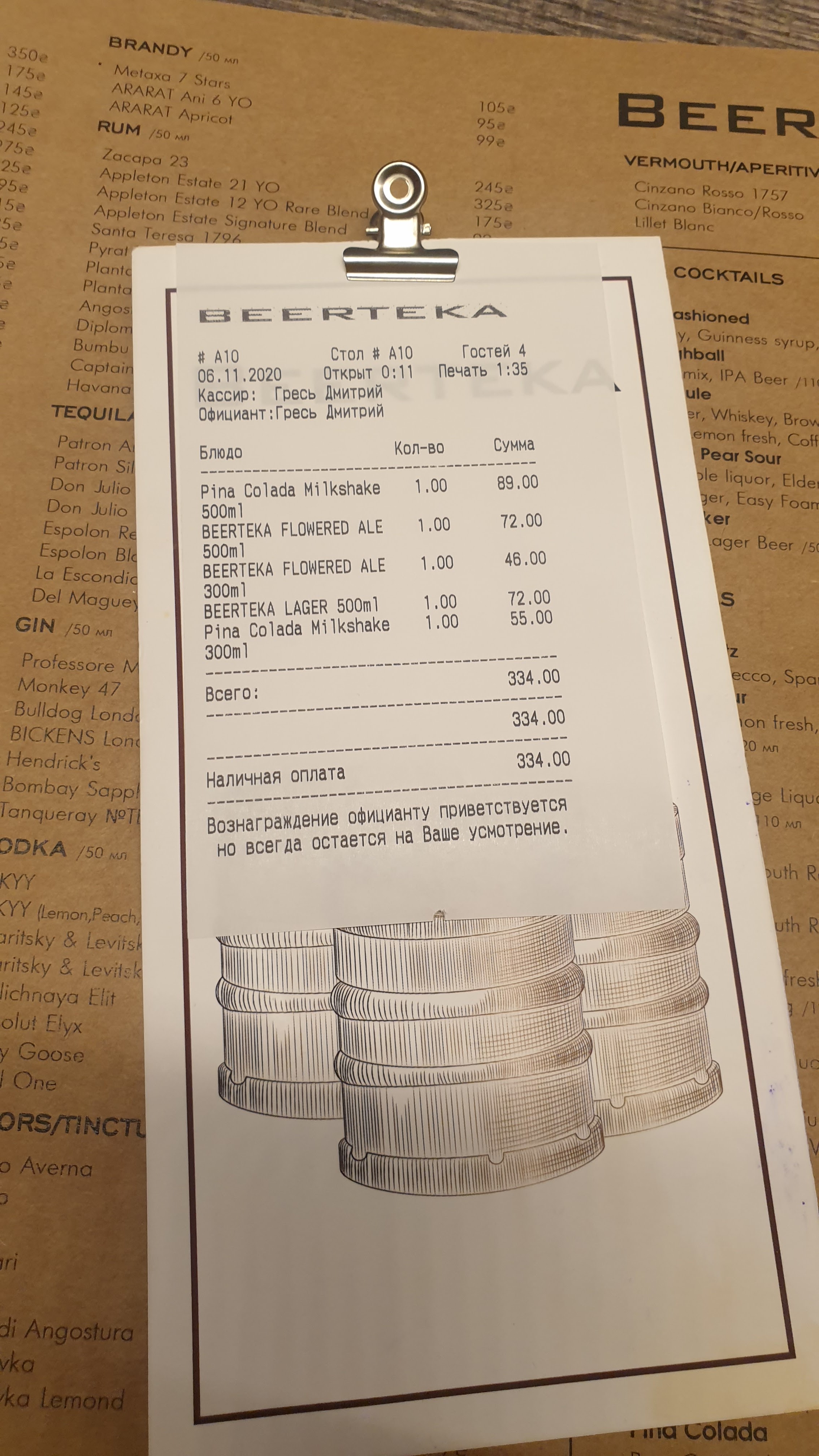 Beerteka menu 2