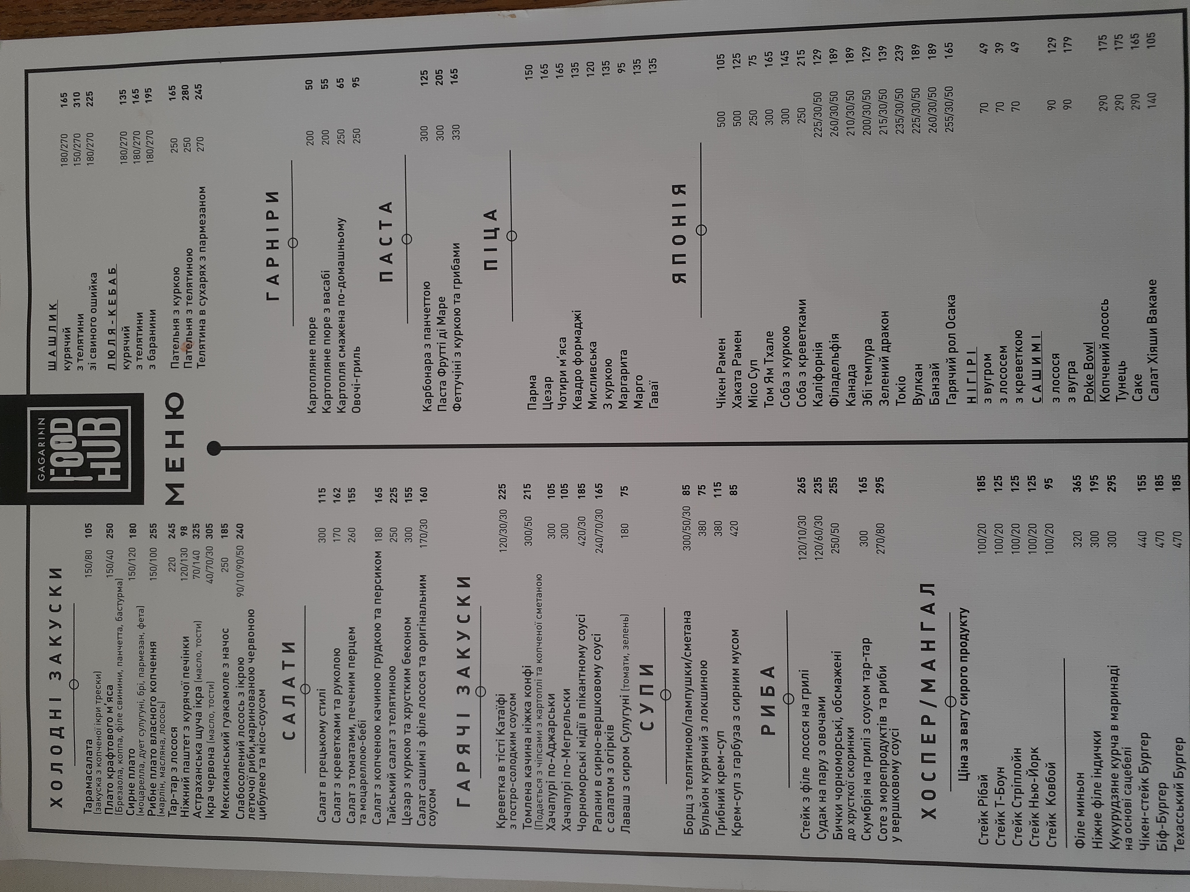 Gagarinn Food Hub menu 9