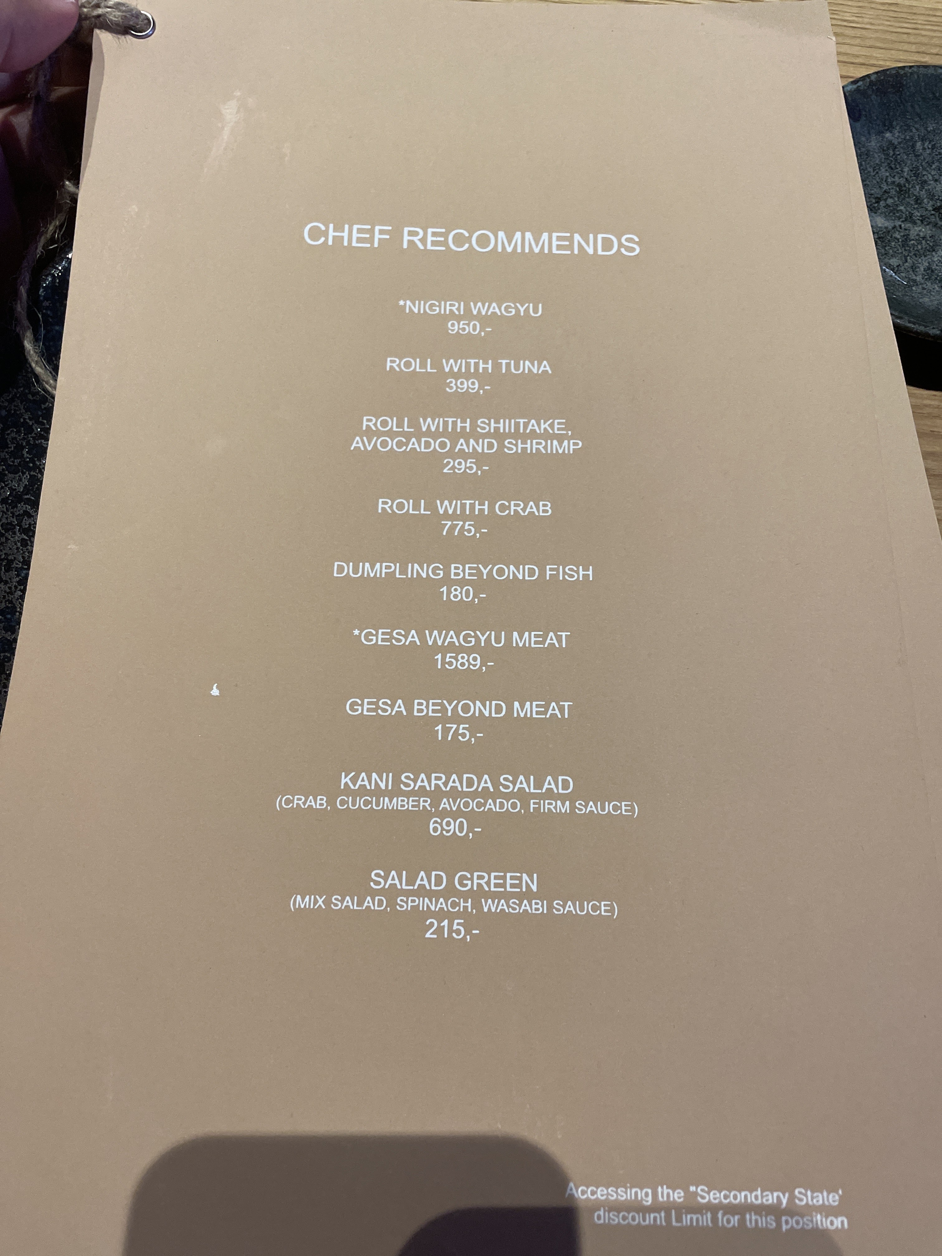 Azuma Oriental Restaurant menu 6