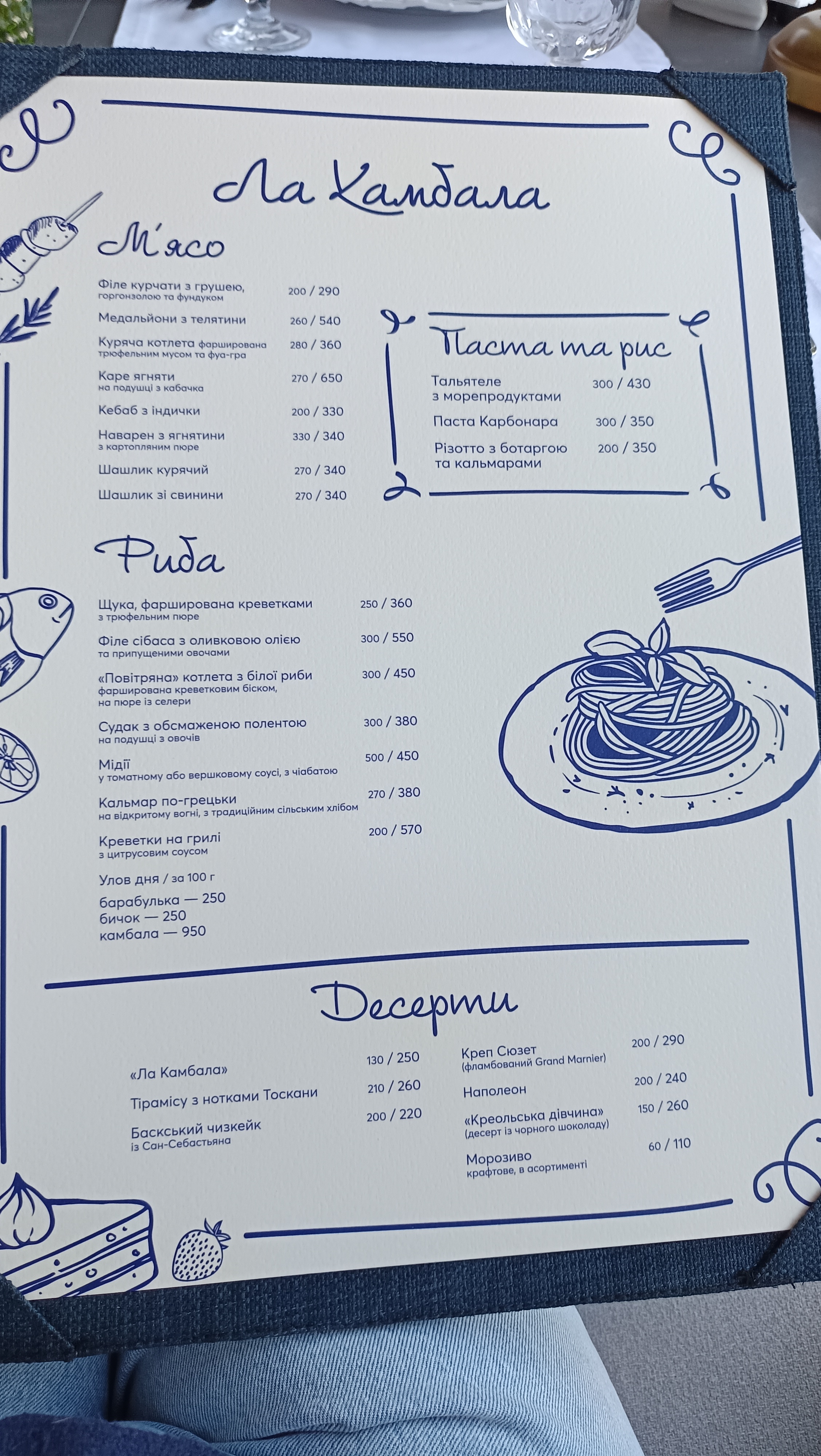 Ла Камбала menu 7