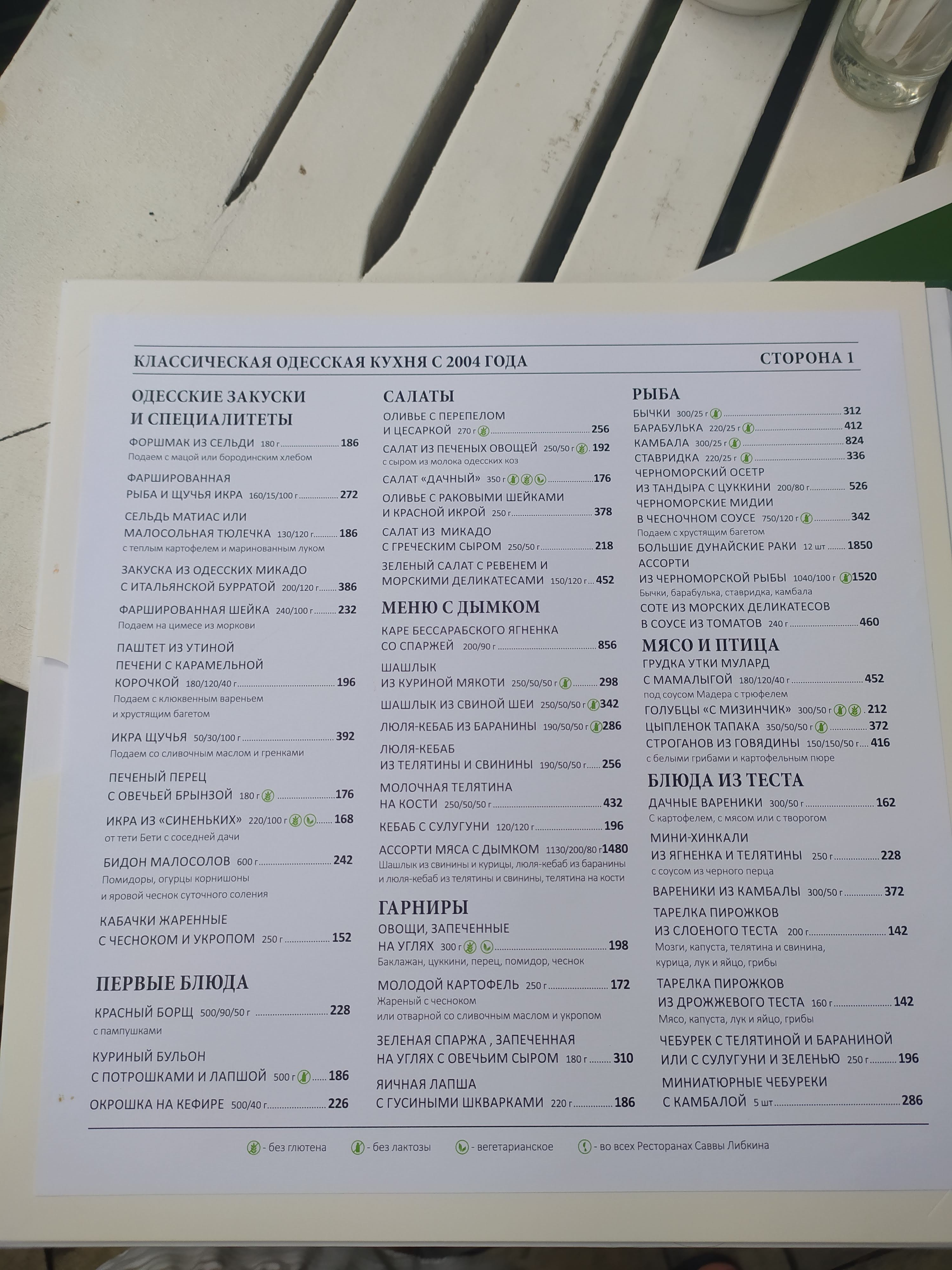 Dacha menu 8
