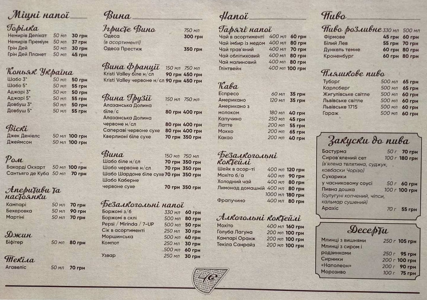 Піцерія Че menu 6
