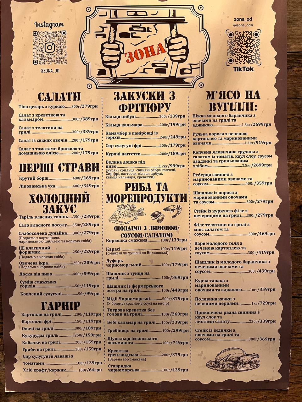 Зона menu 1