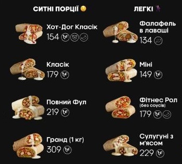 Los Pollos Shaurma menu 2