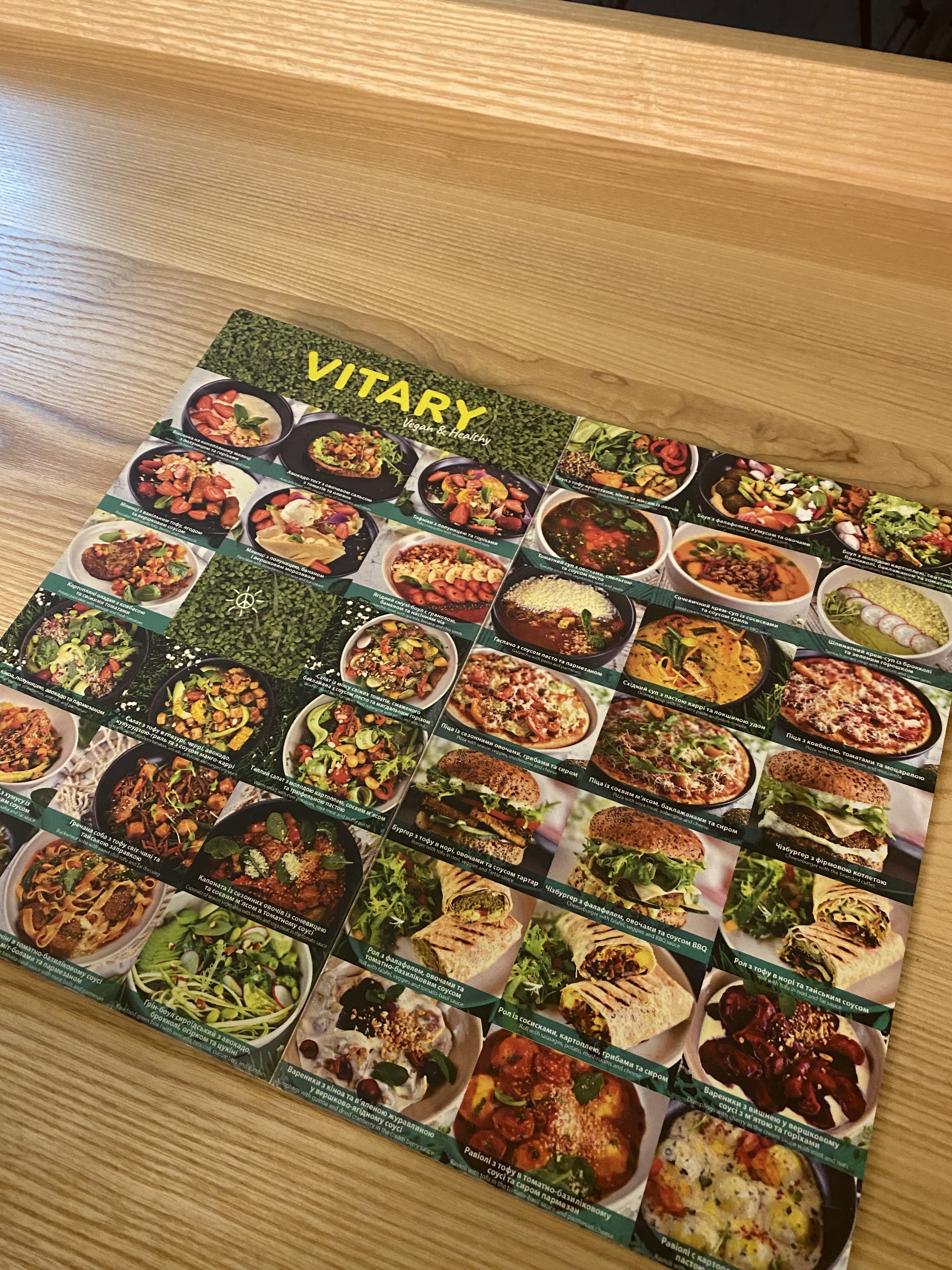 VITARY vegan&healthy cafe menu 7