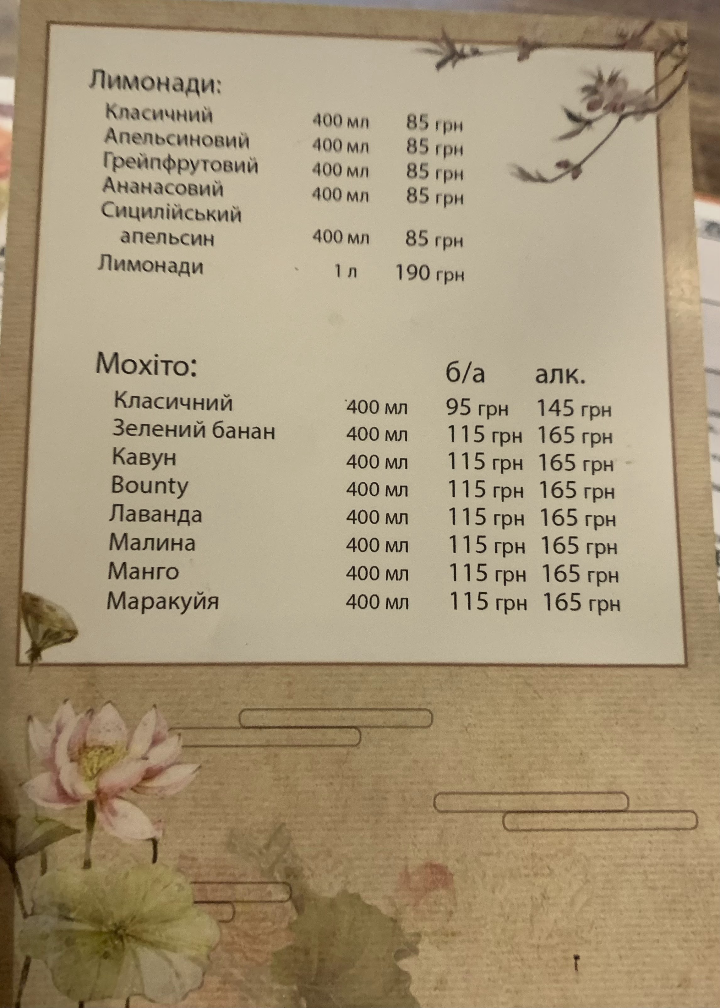 CHINATOWN menu 8