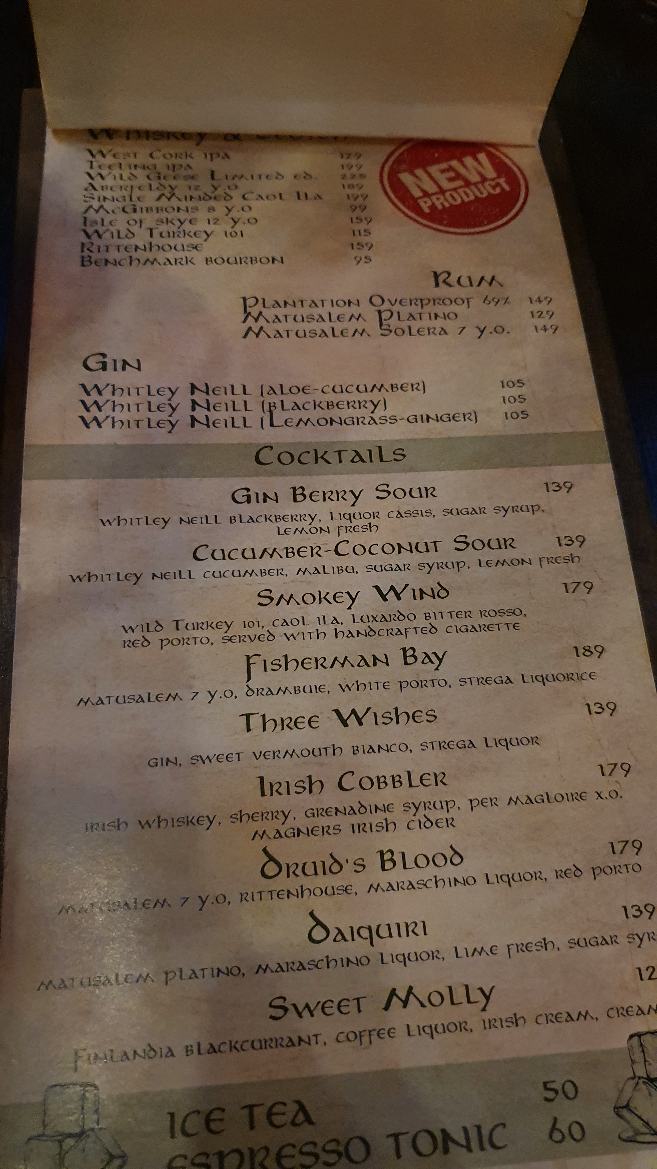 Fox & Pipe - Irish pub menu 8