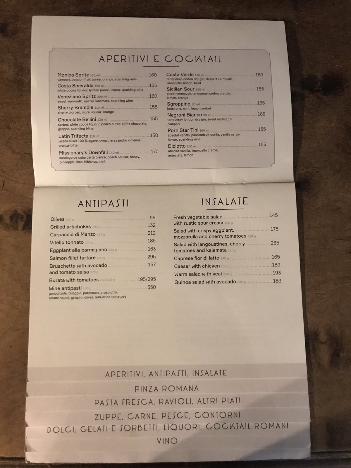 Monica Pinza Pasta Bar menu 4