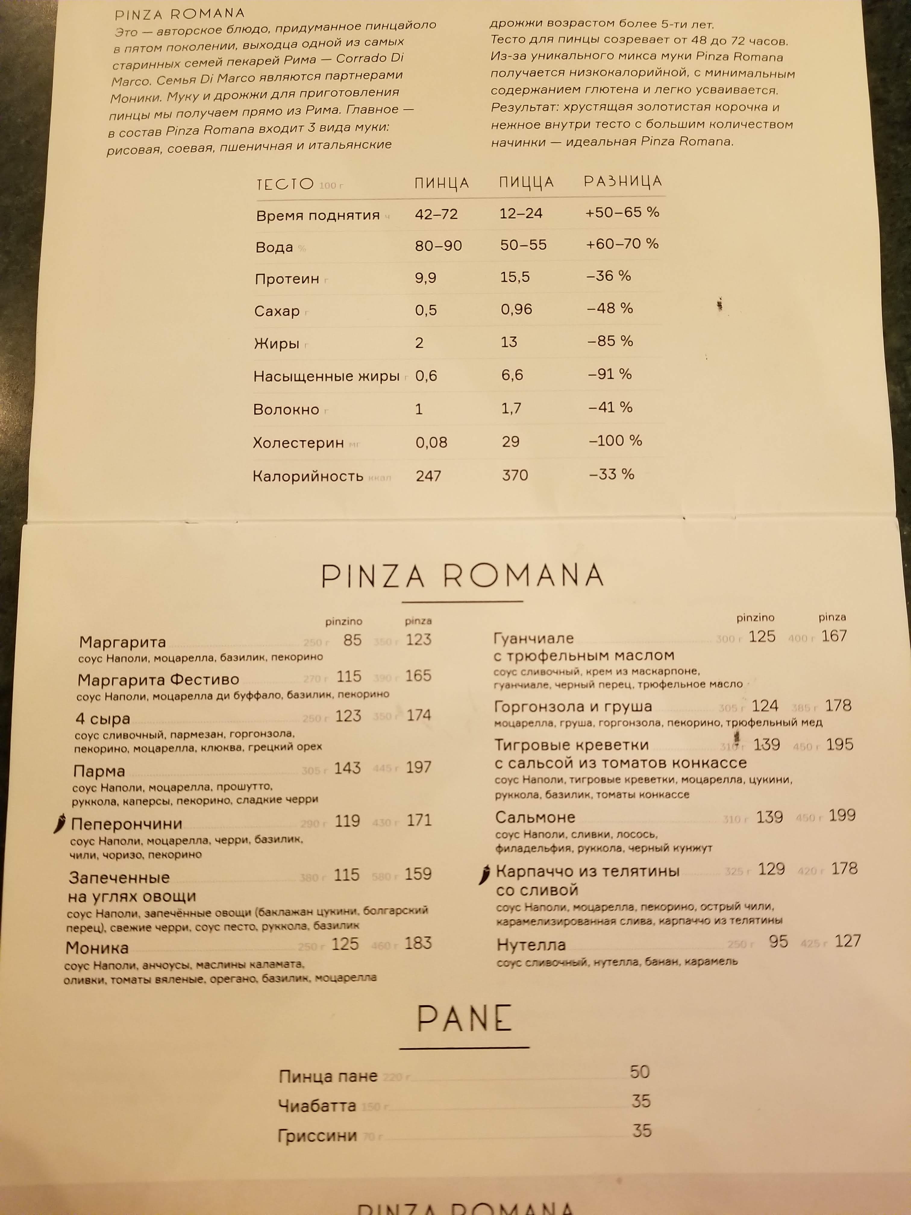 Monica Pinza Pasta Bar menu 10