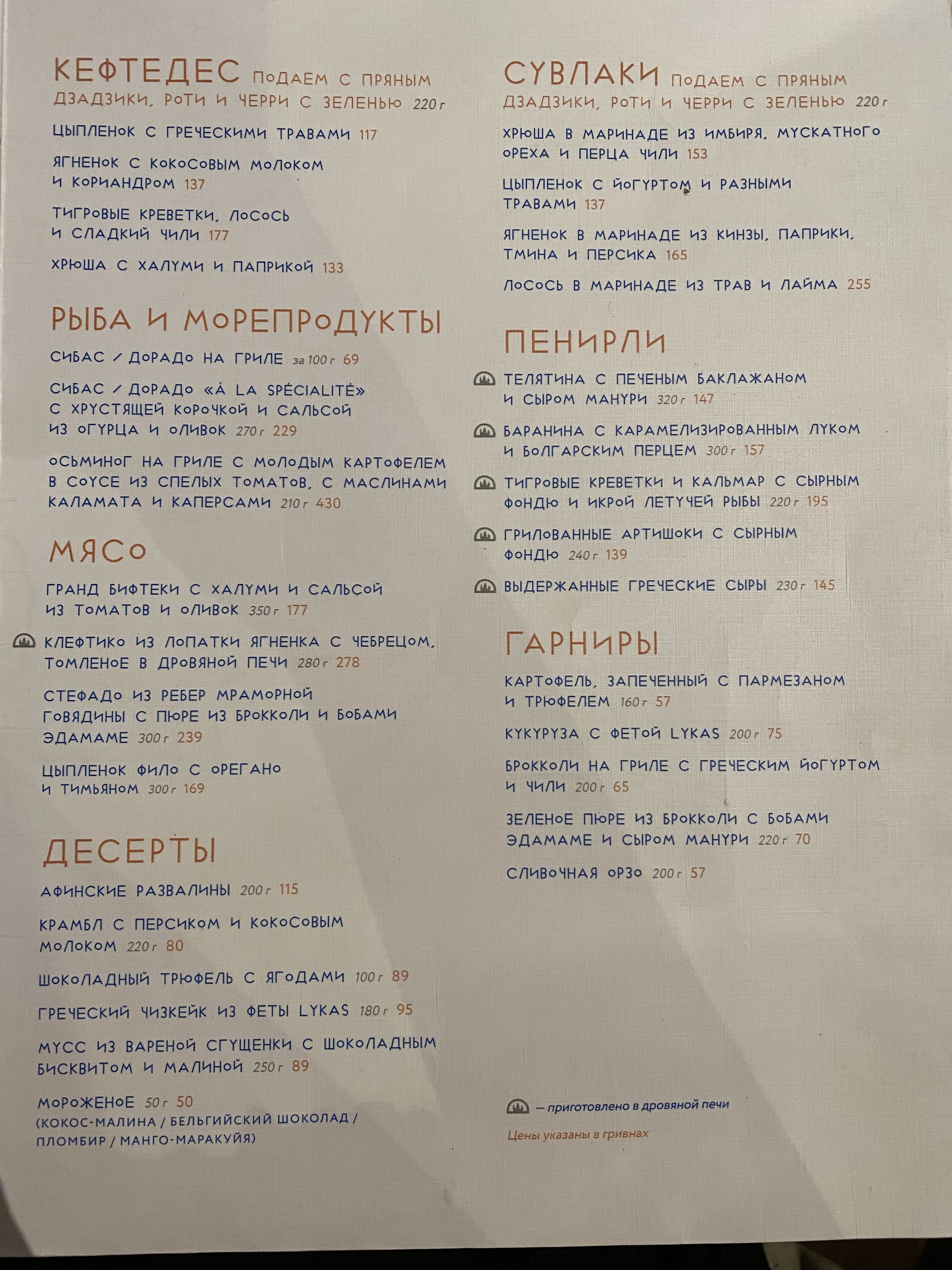 Nikos Greek Bistro menu 4