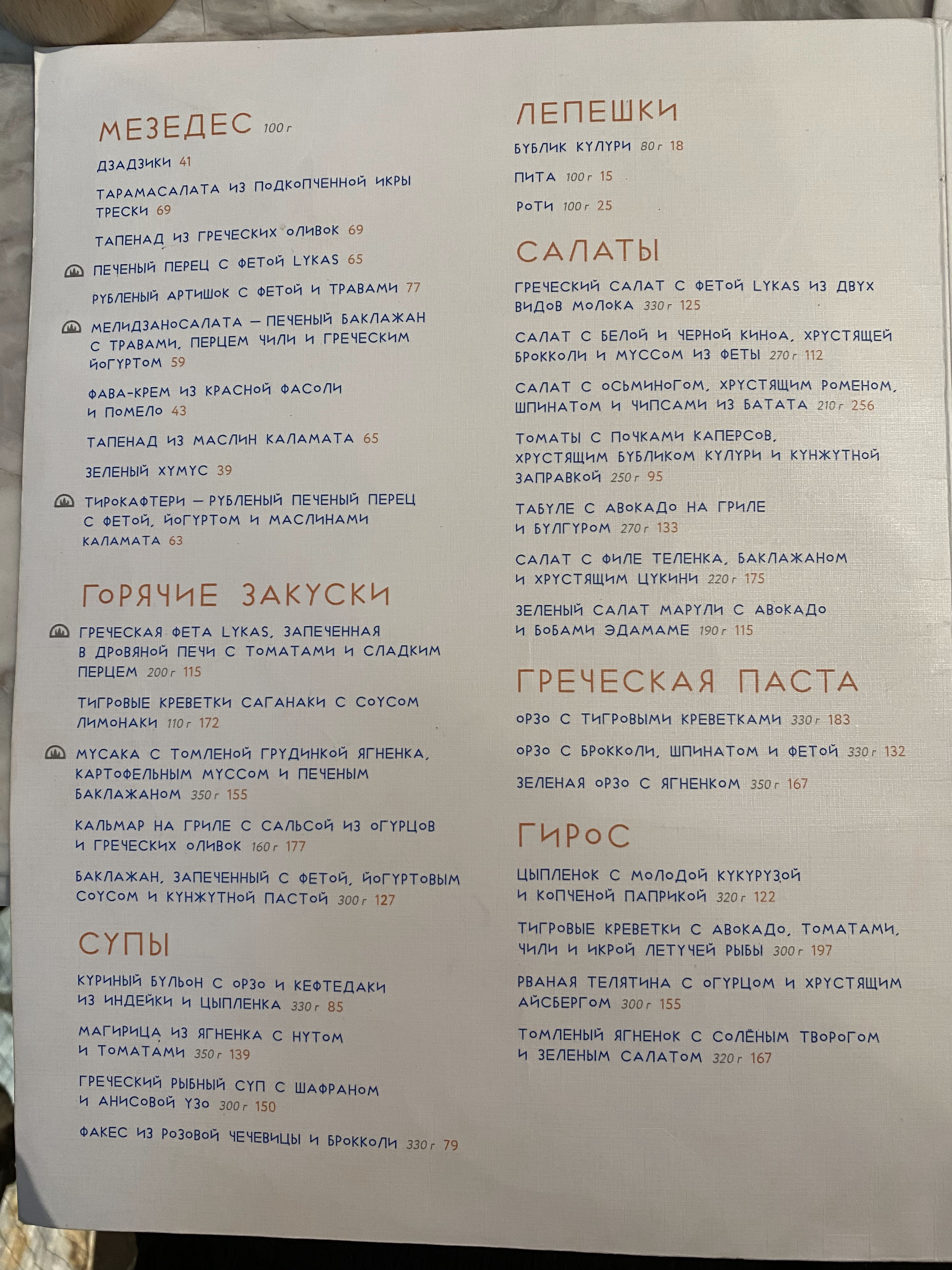 Nikos Greek Bistro menu 5