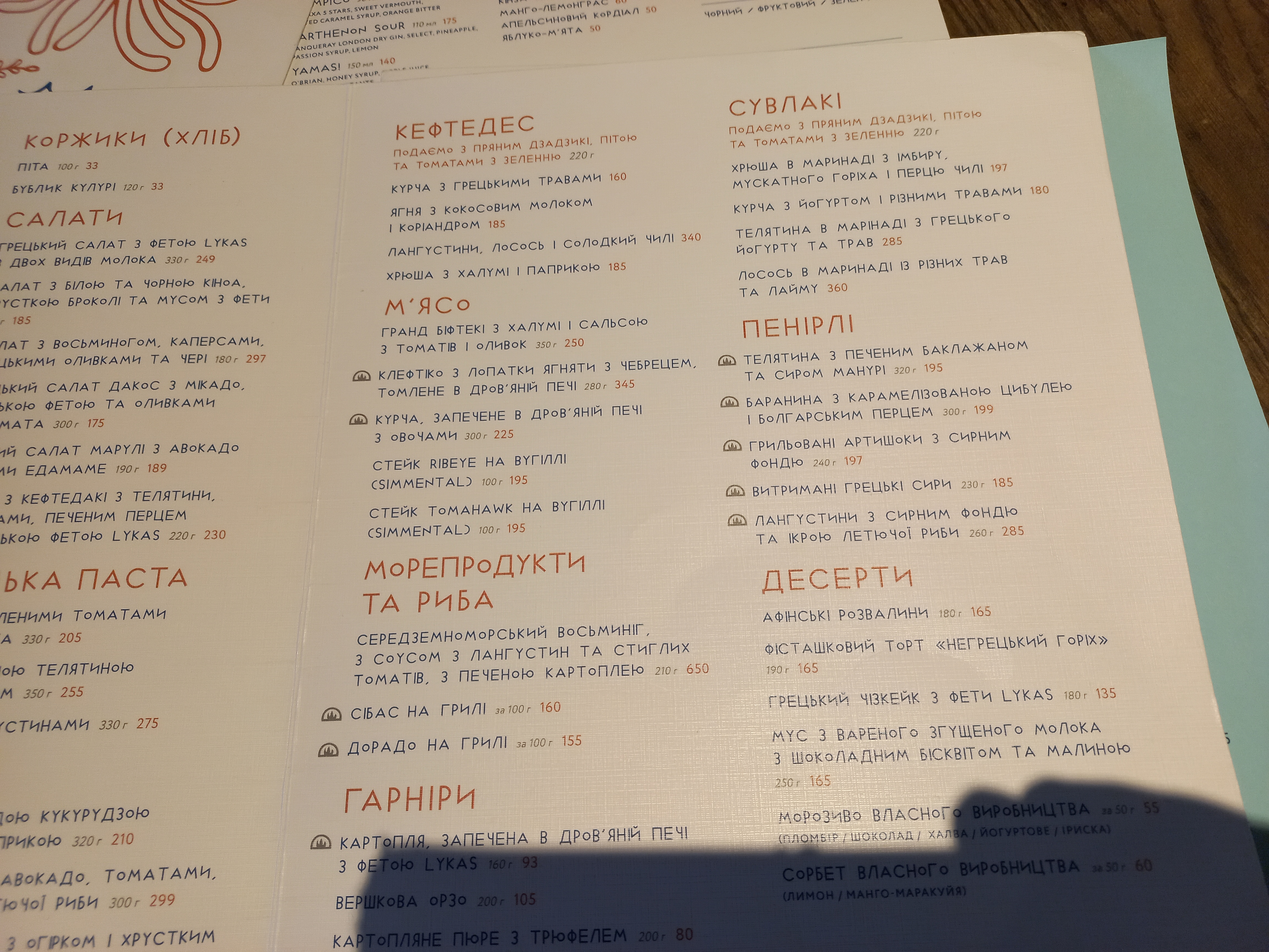 Nikos Greek Bistro menu 12