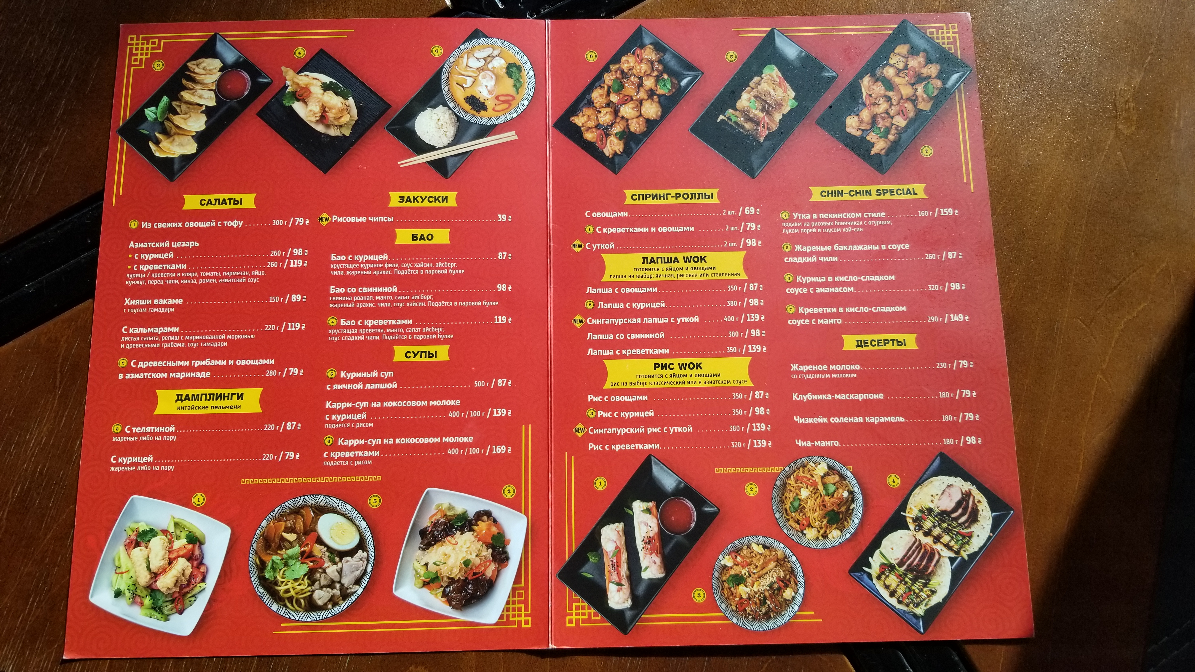 Chin Chin на Ланжеронівській menu 5