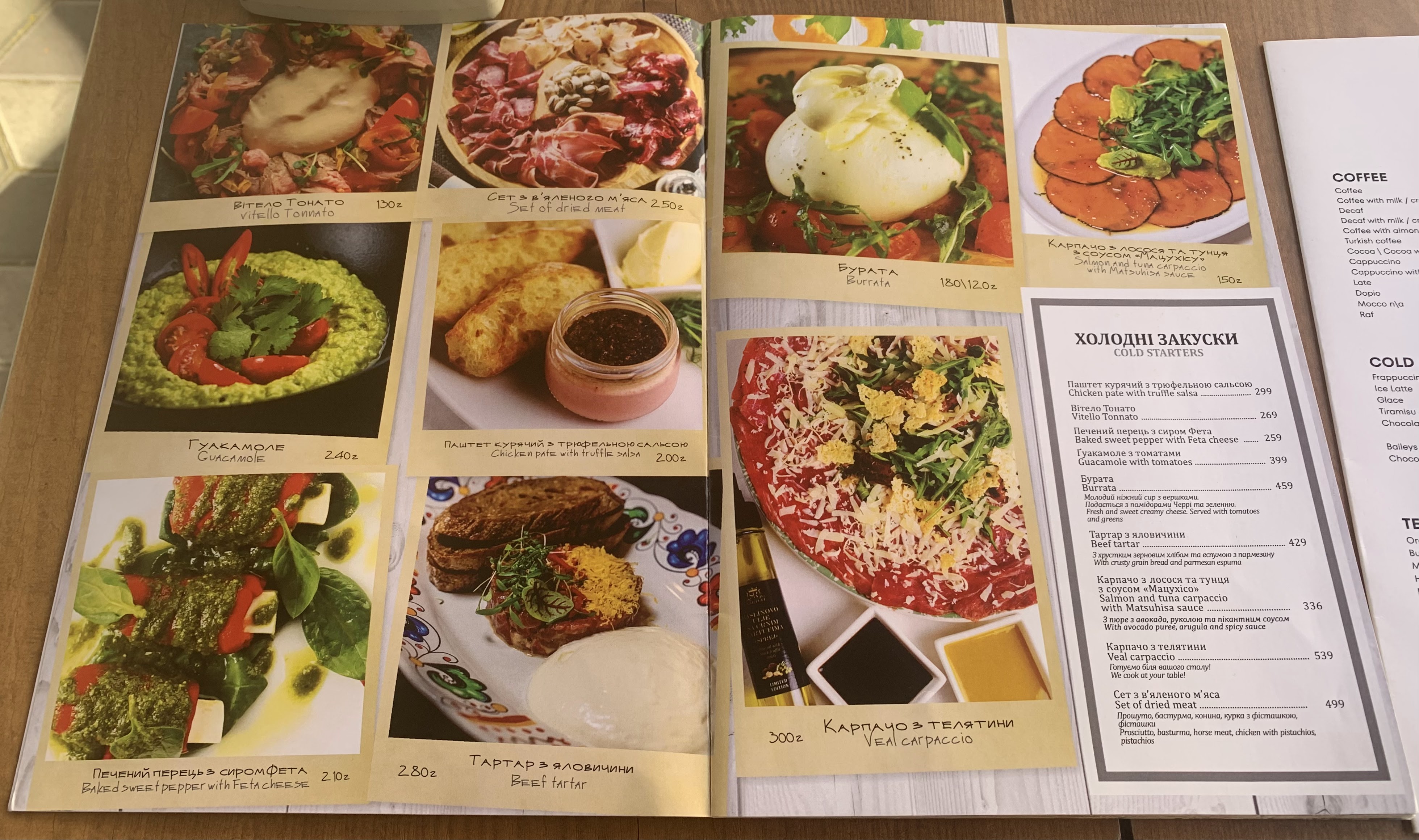 Shchaste menu 1