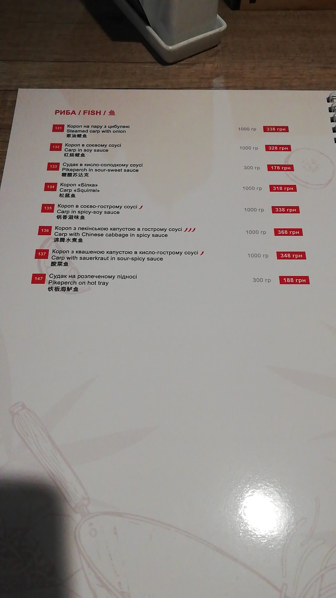 Yong menu 6