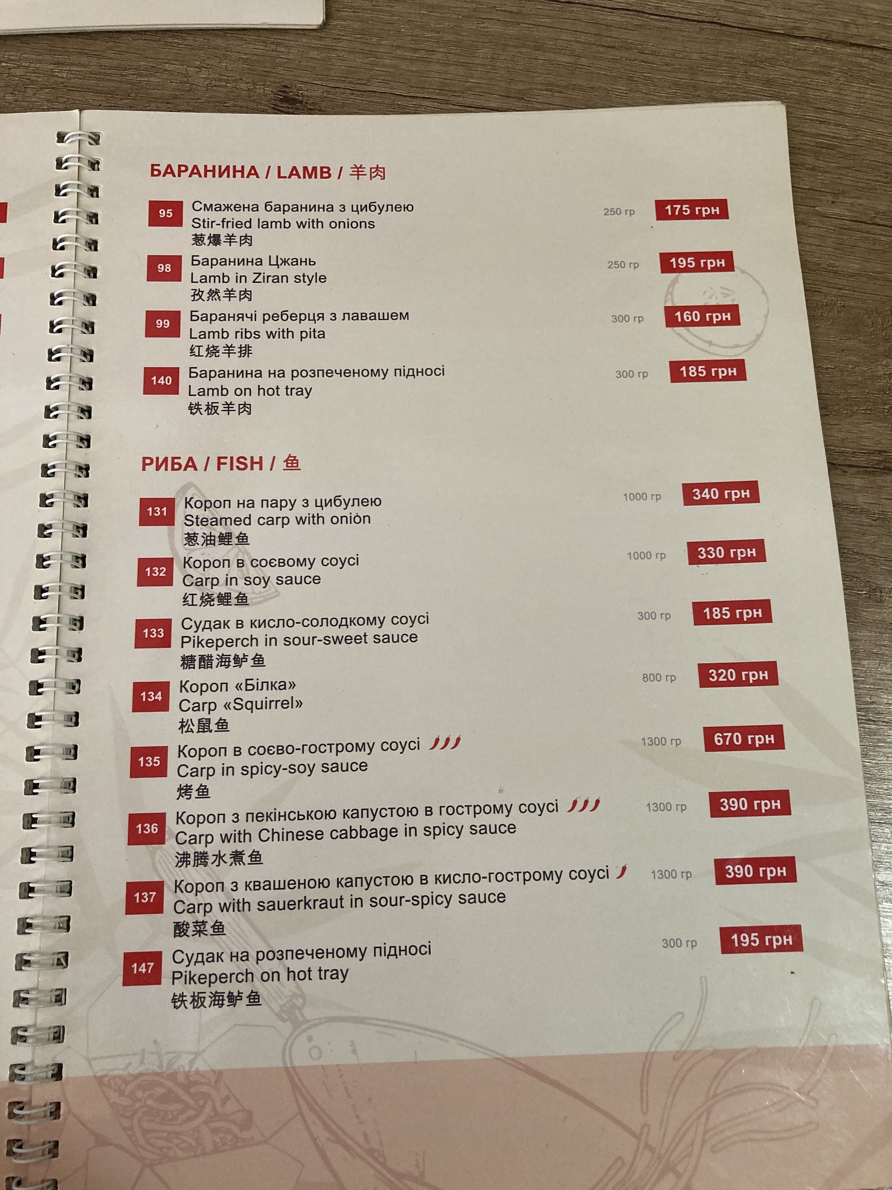 Yong menu 7