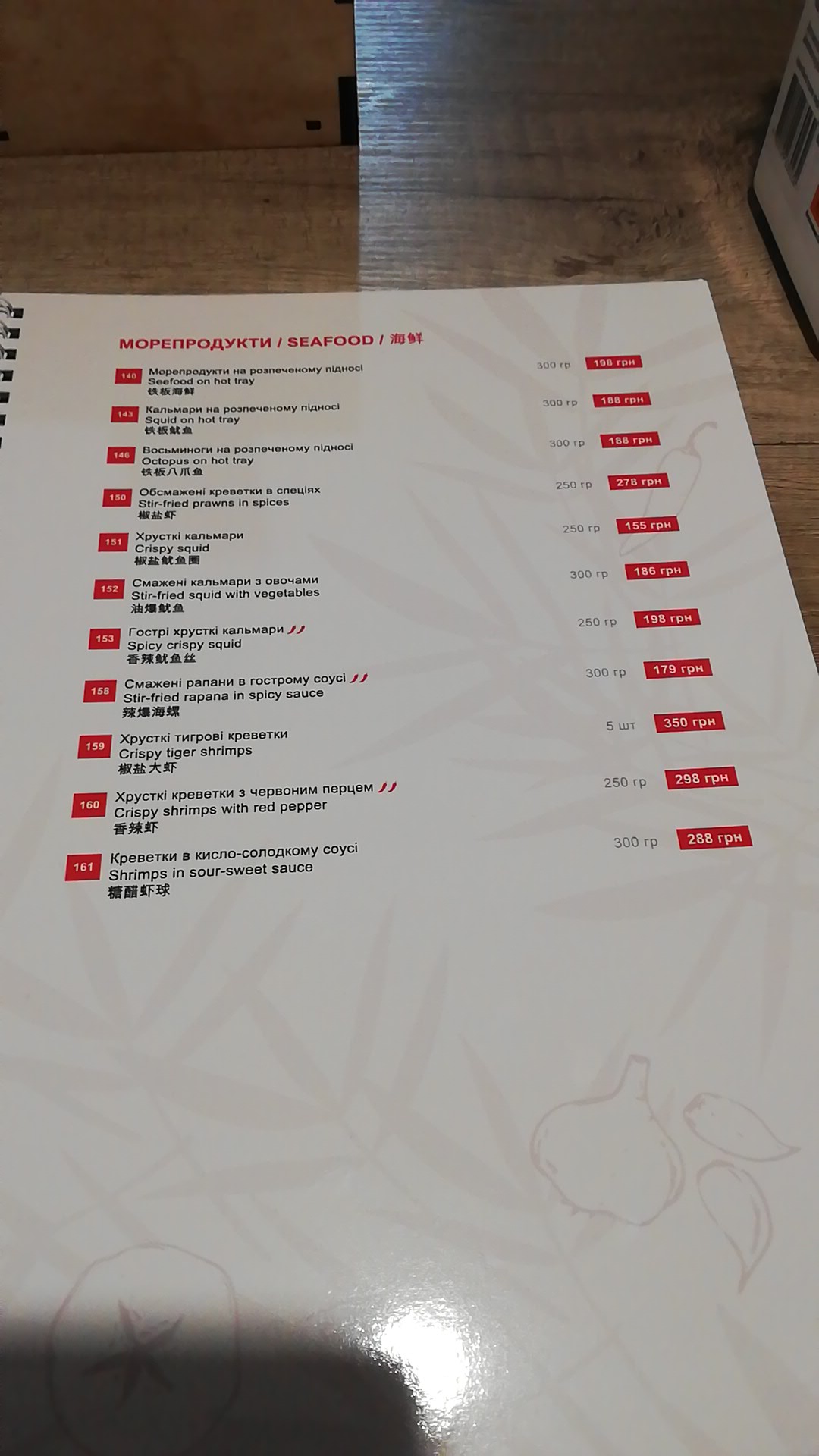 Yong menu 12