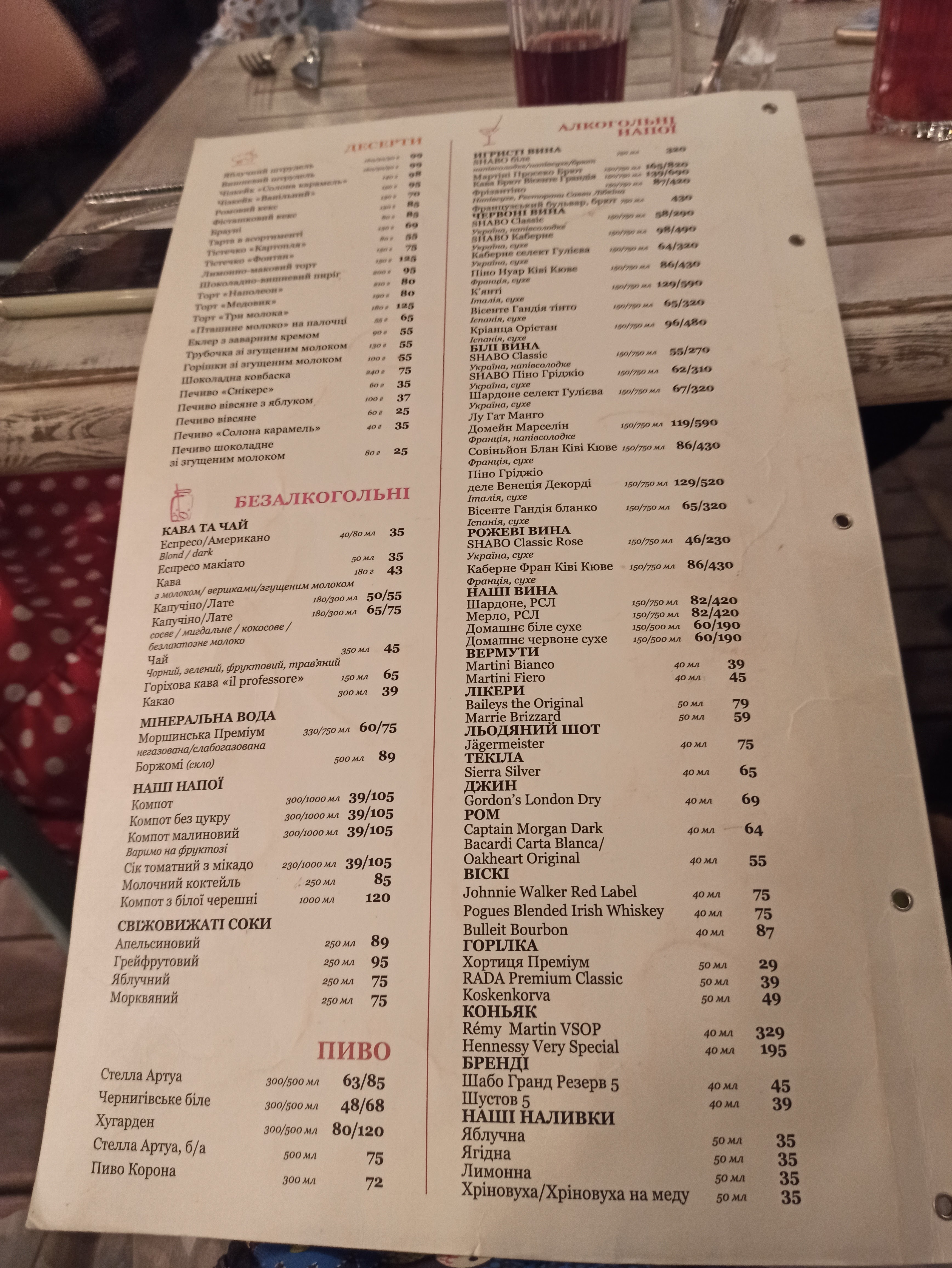 Kompot menu 6