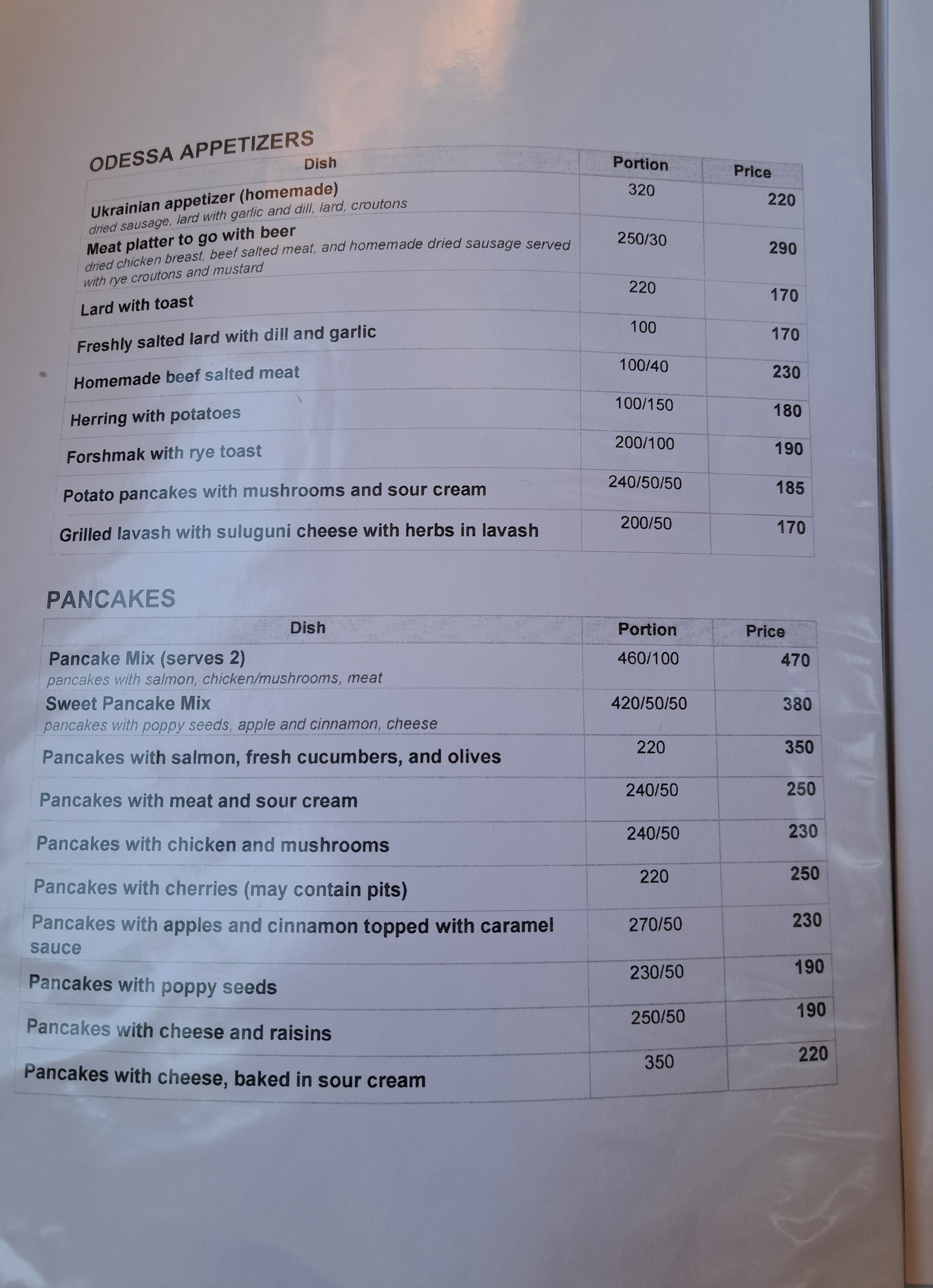 Kachka menu 6