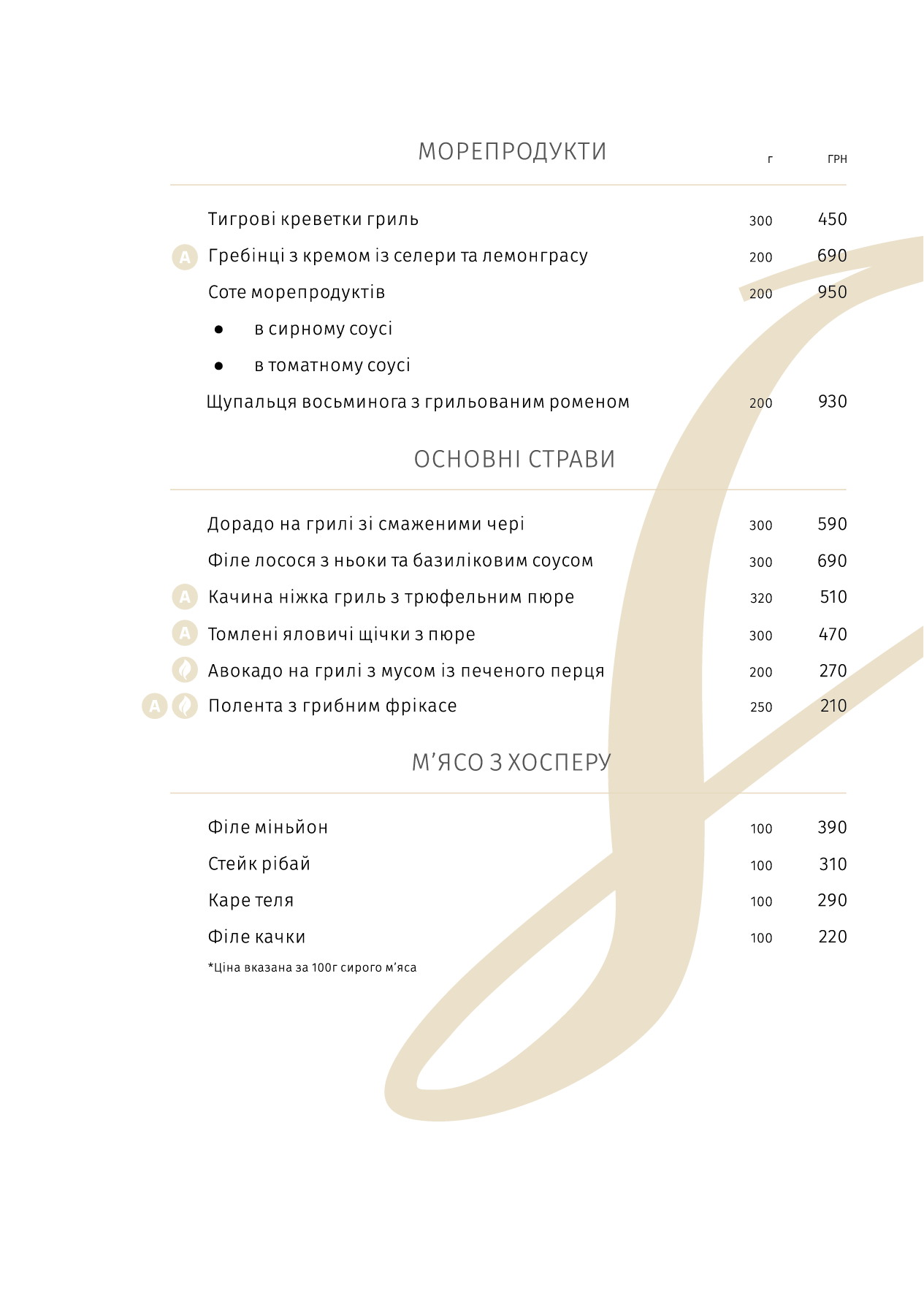 Elissa Bar&Restaurant menu 1