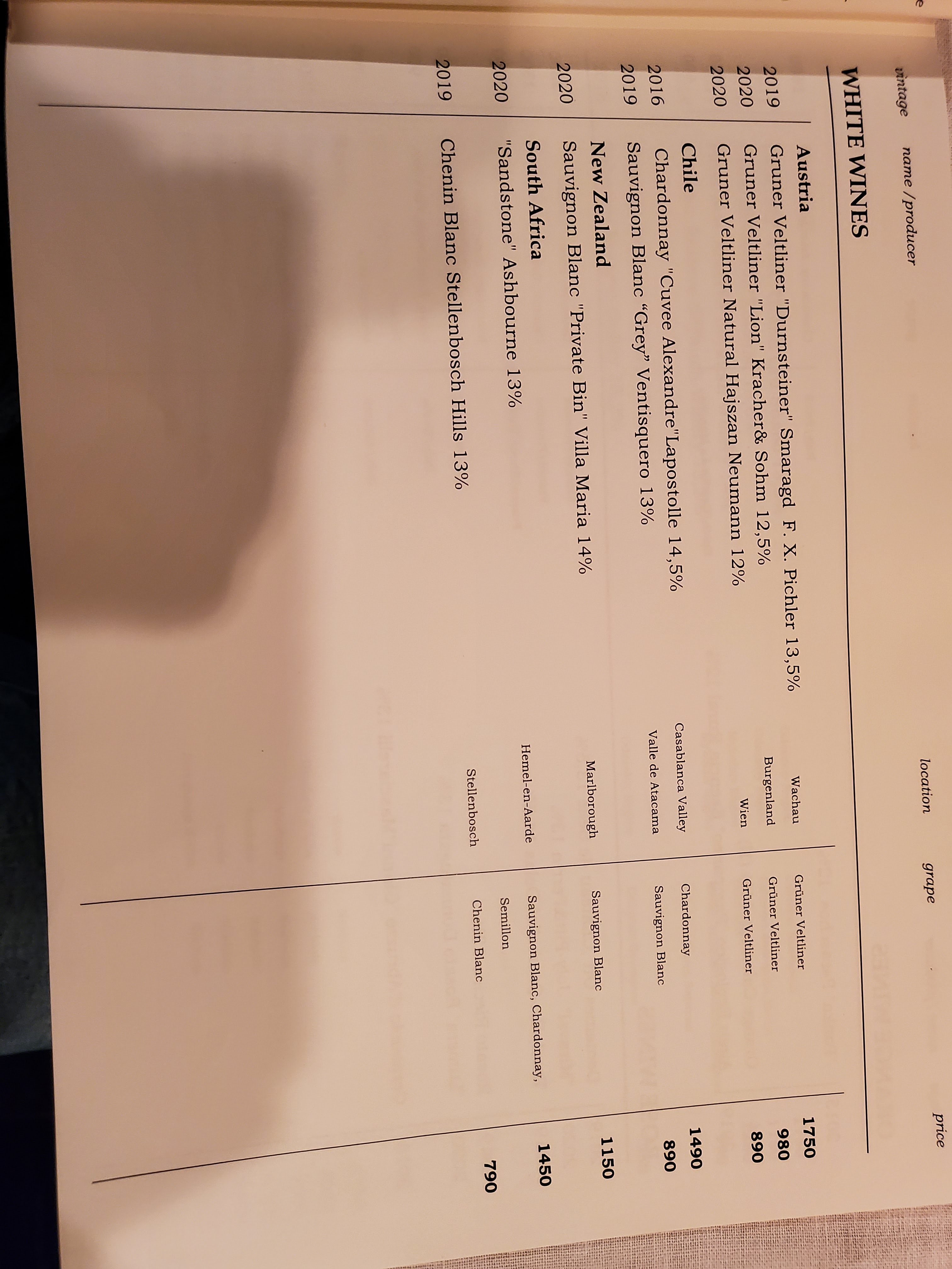 Fratelli menu 11