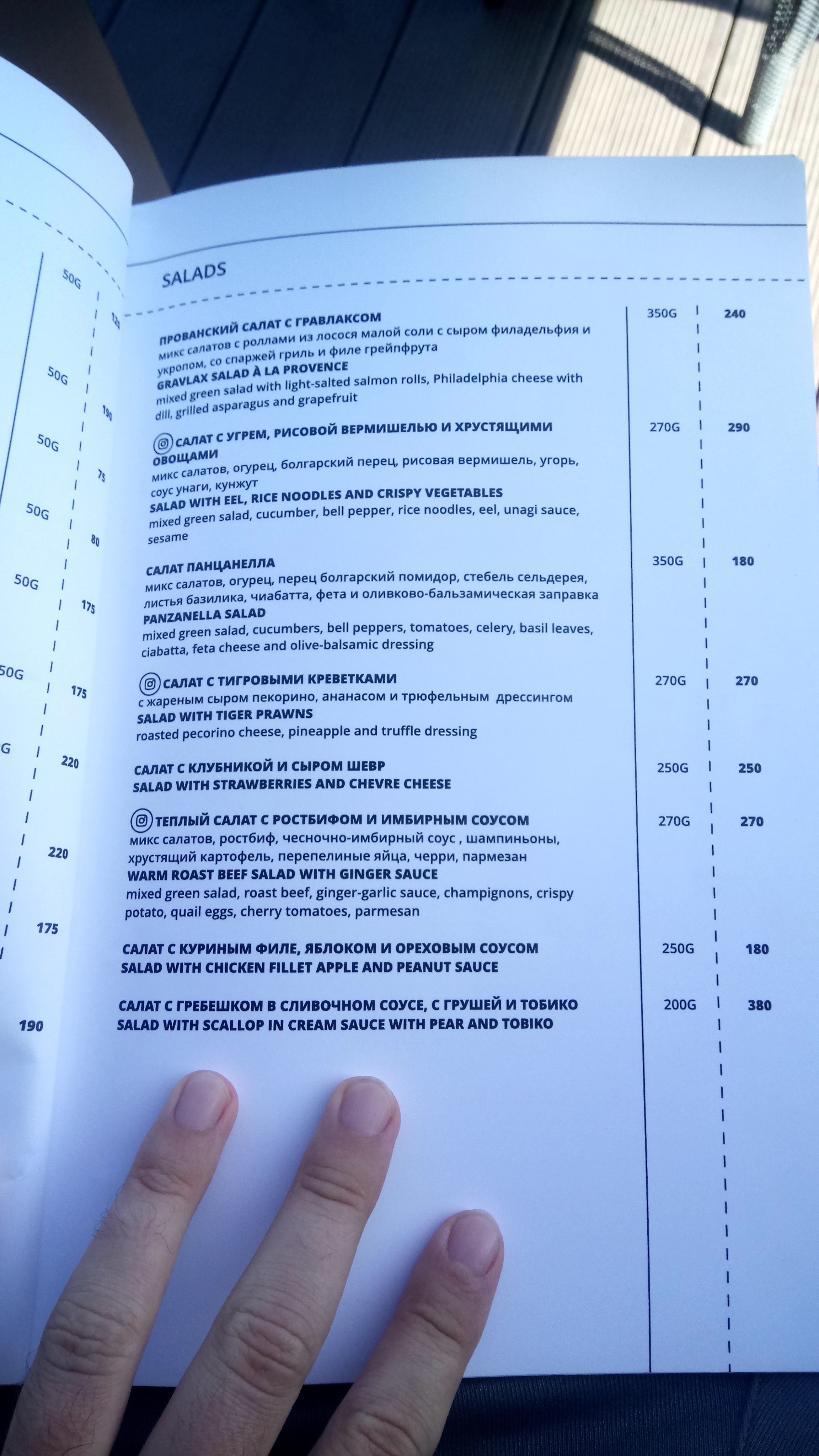 P1 Prosecco Bar menu 11