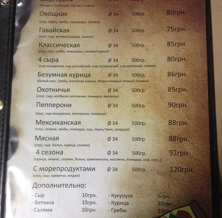Coffee House menu 2