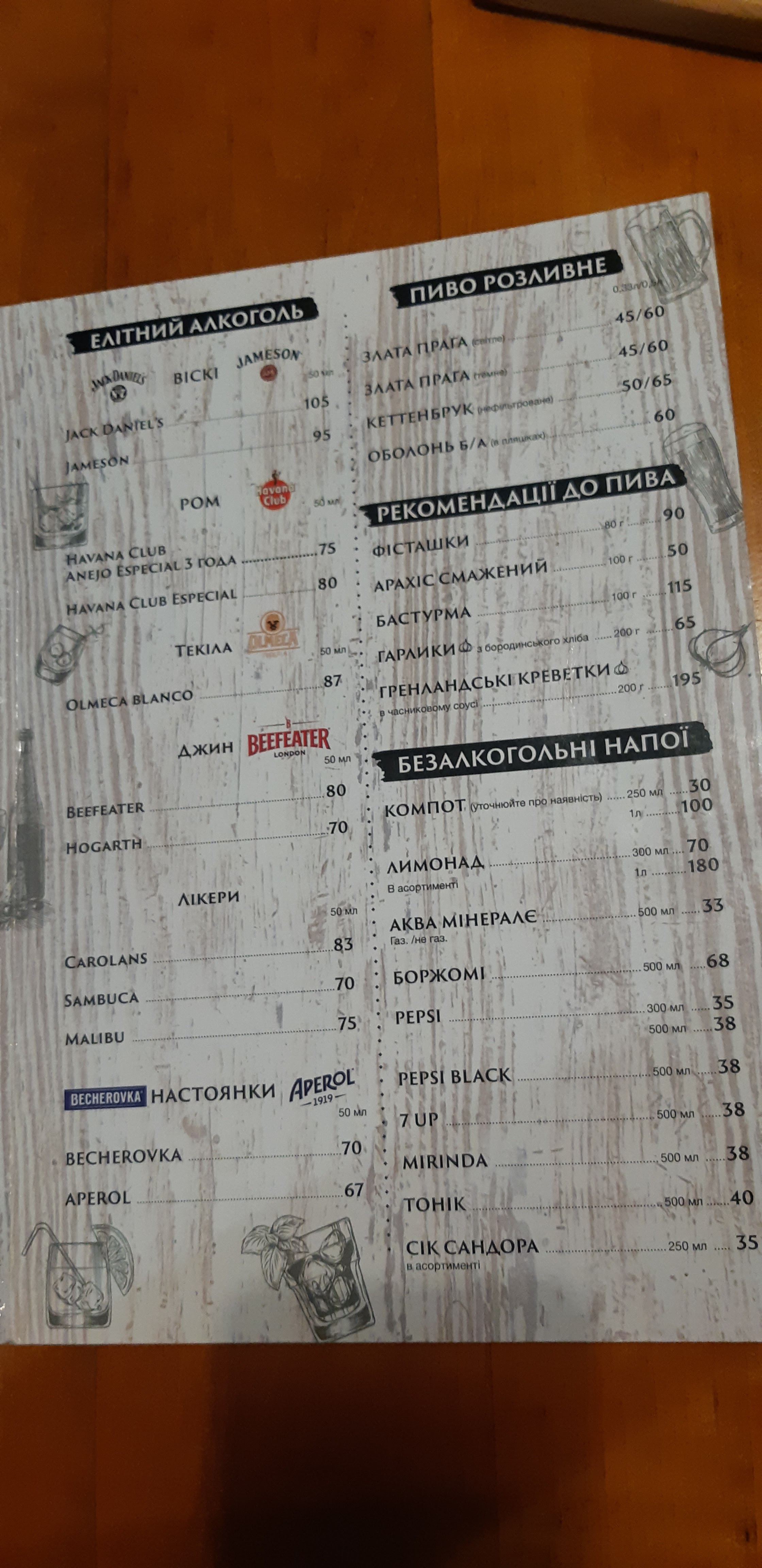 Italiysʹkyy Kvartal menu 1