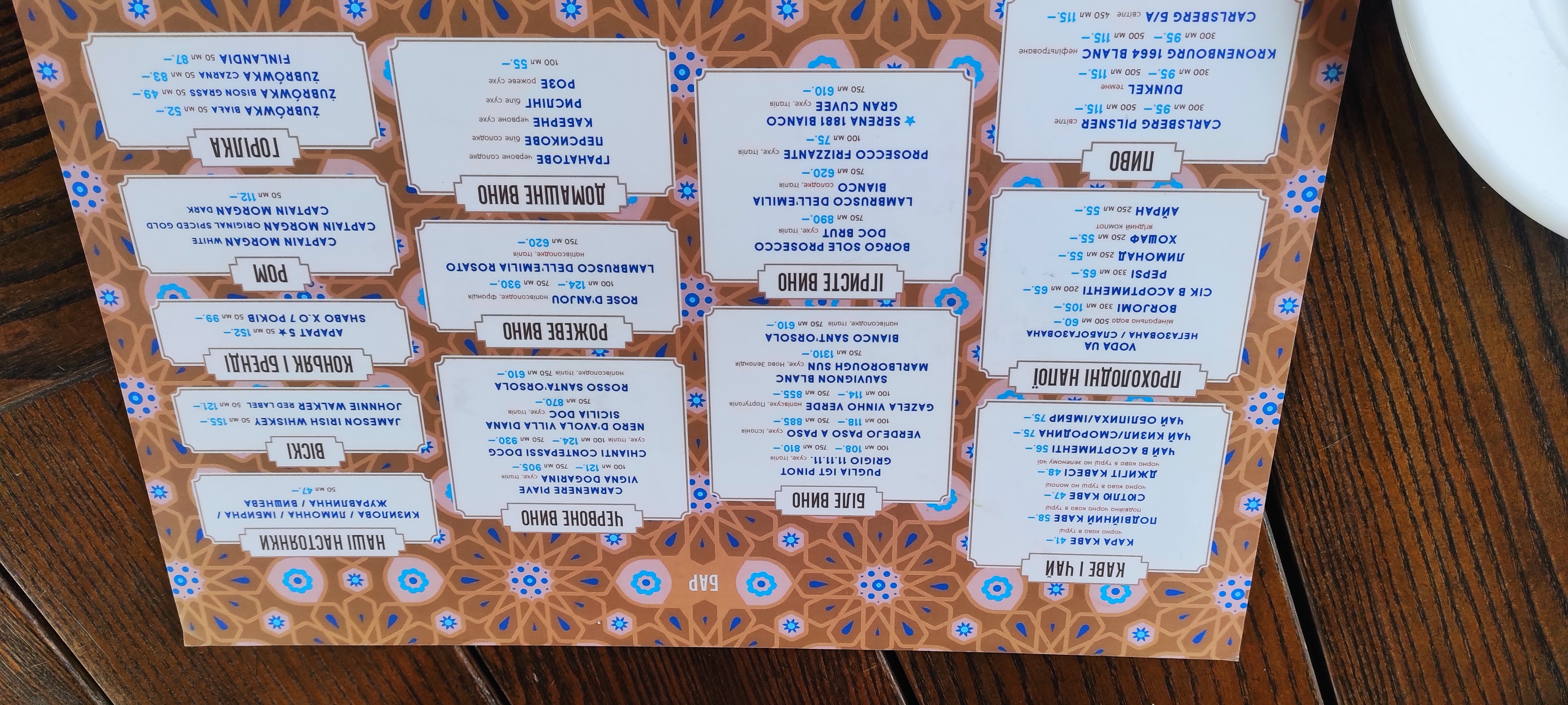 Krym menu 3