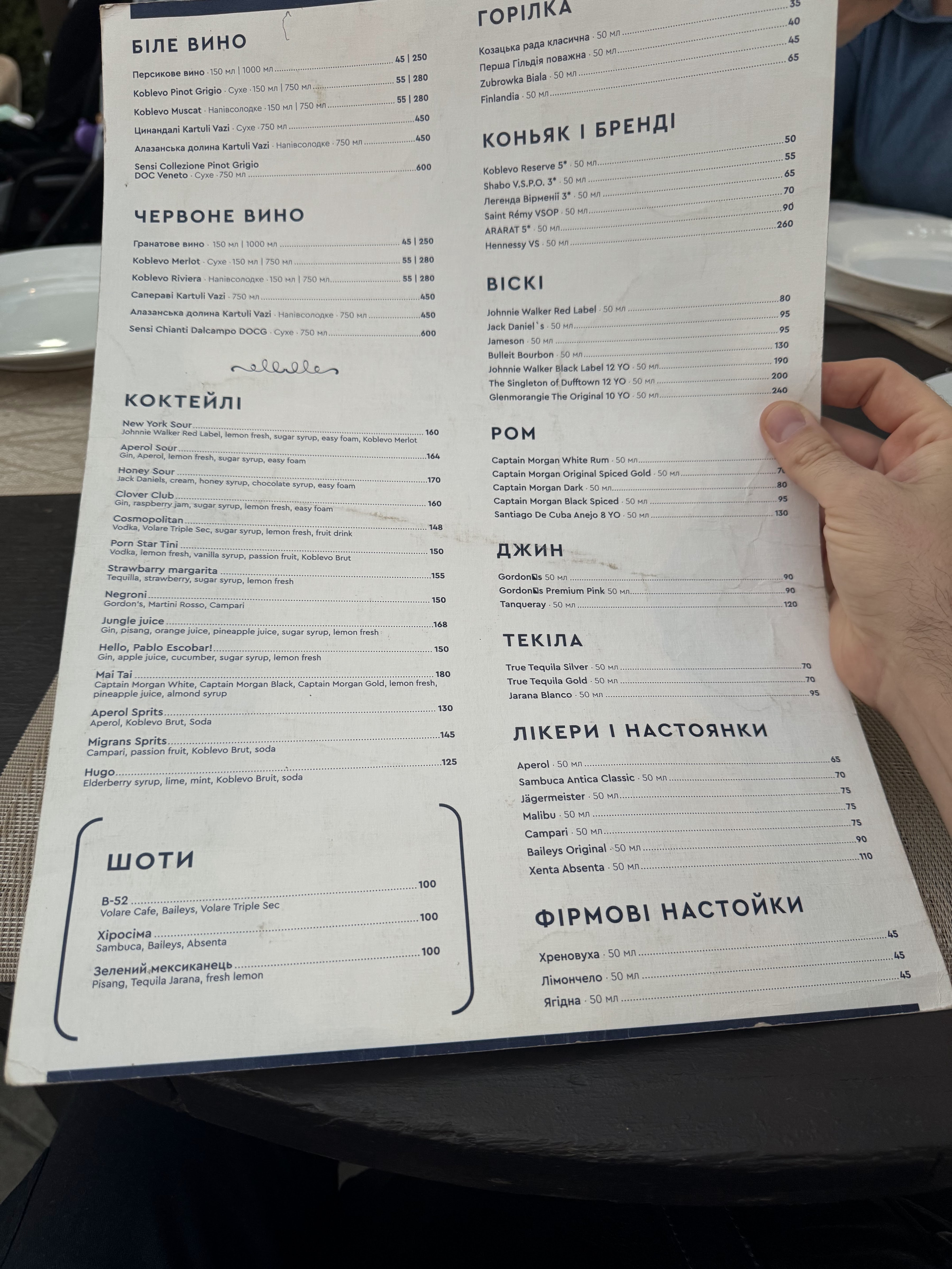 Ресторан Migran menu 6