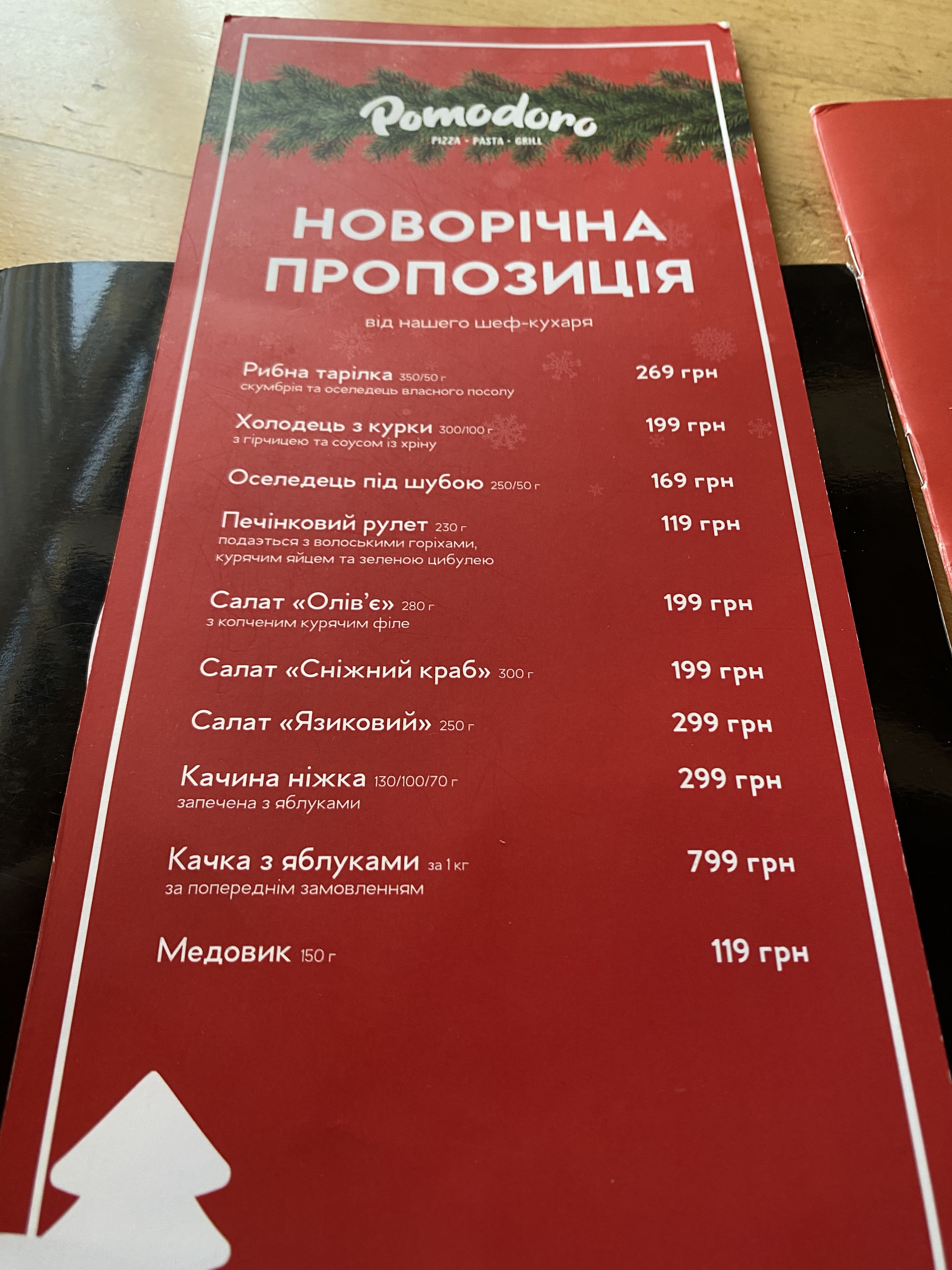 Pomodoro menu 1