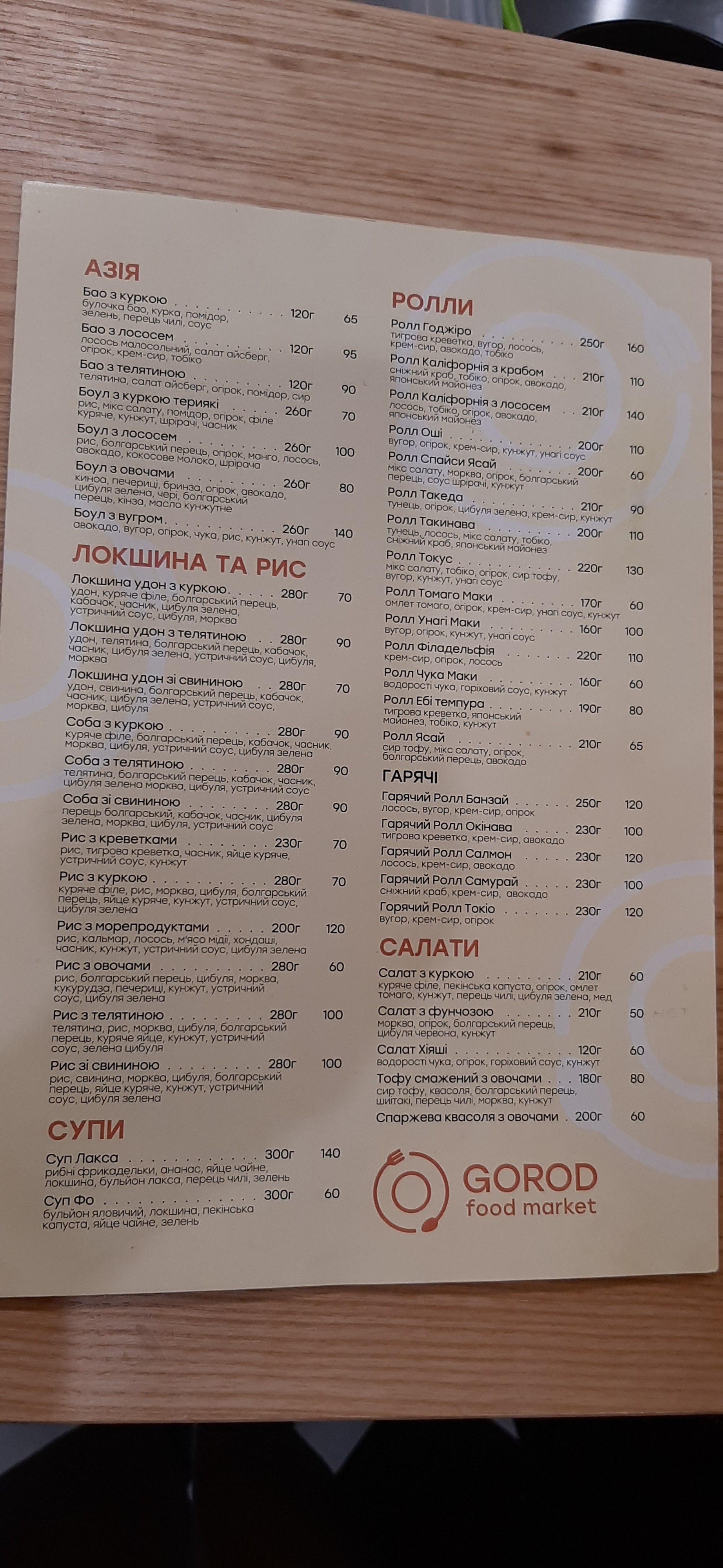 Gorod Restofood menu 3