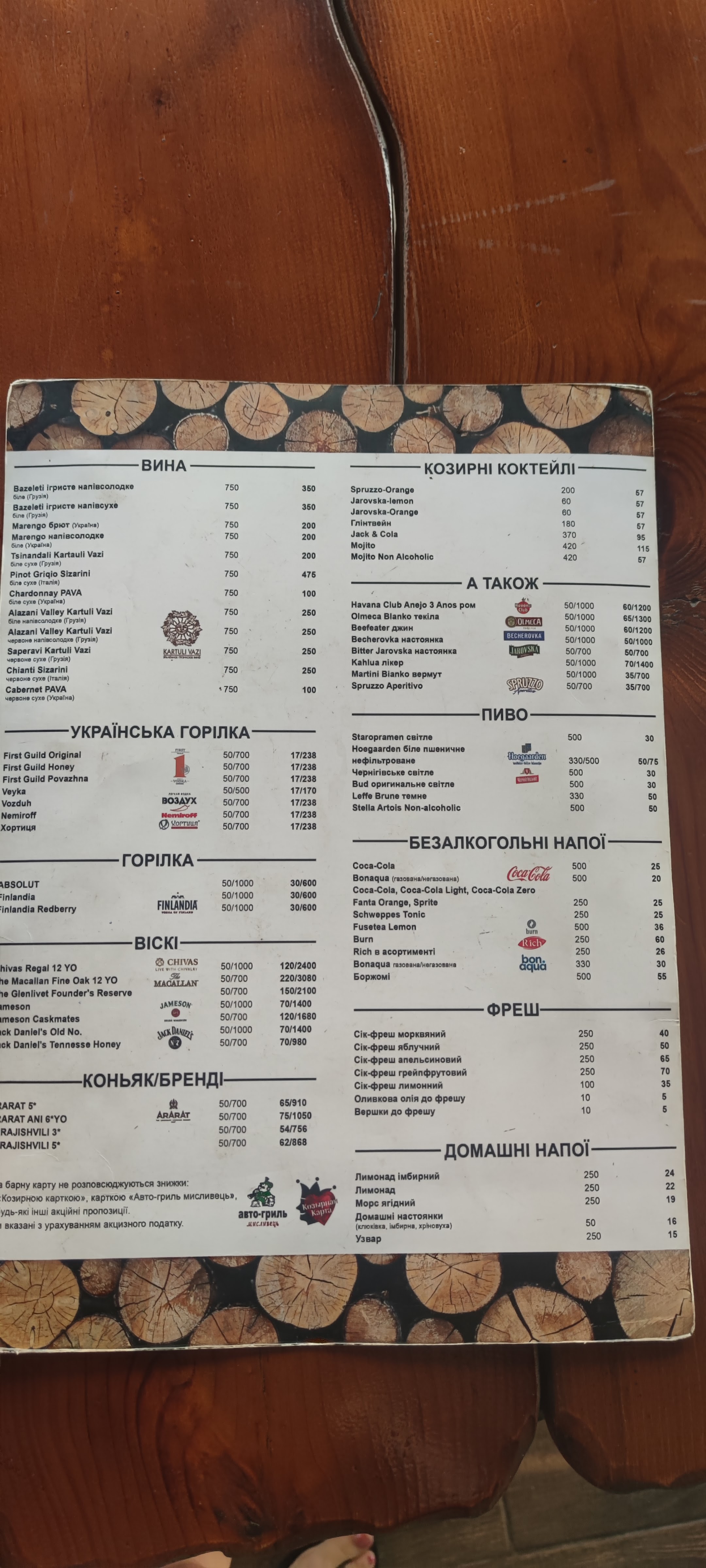Ресторан "Авто-Гриль Мисливець" menu 7