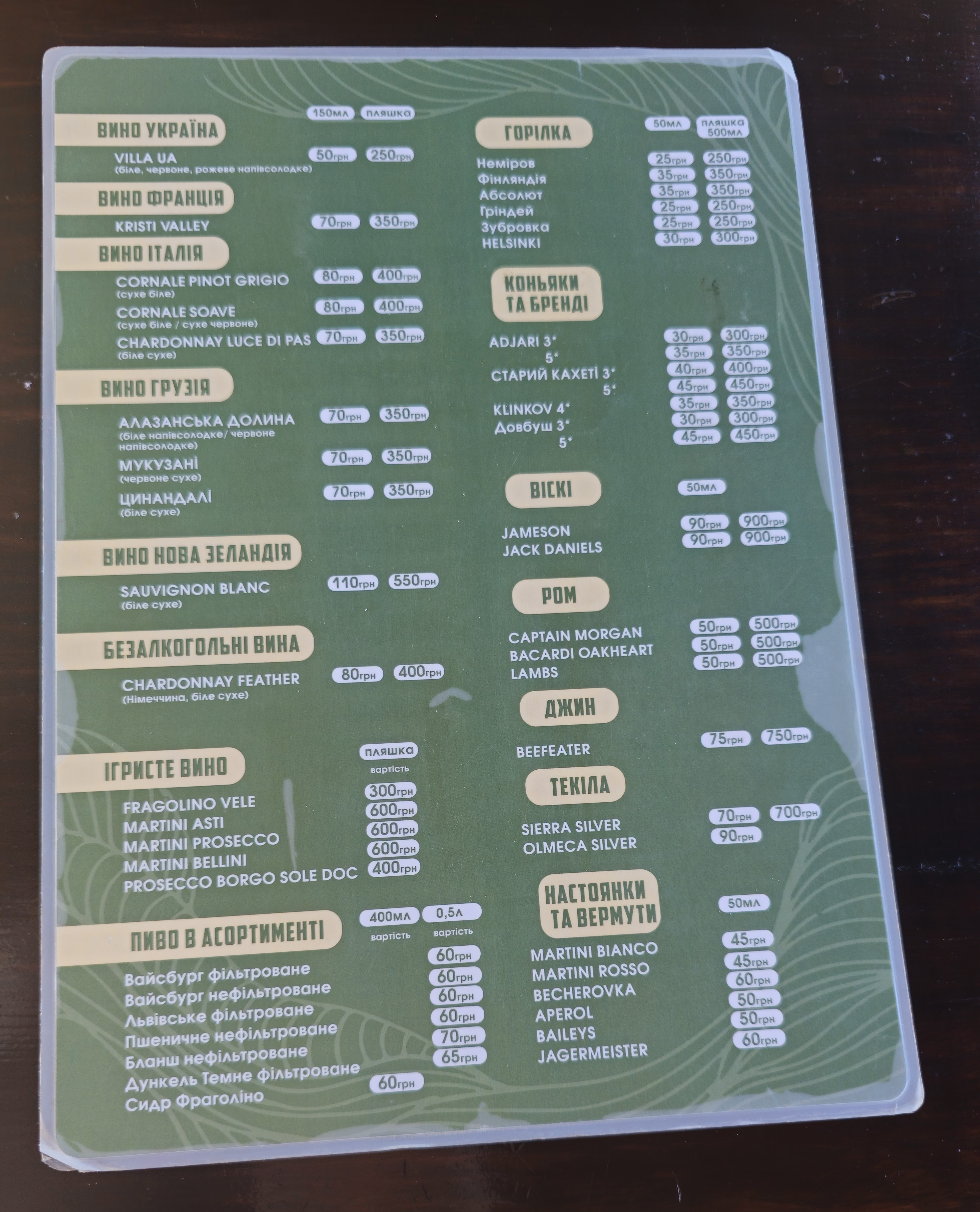 River Первомайськ menu 10