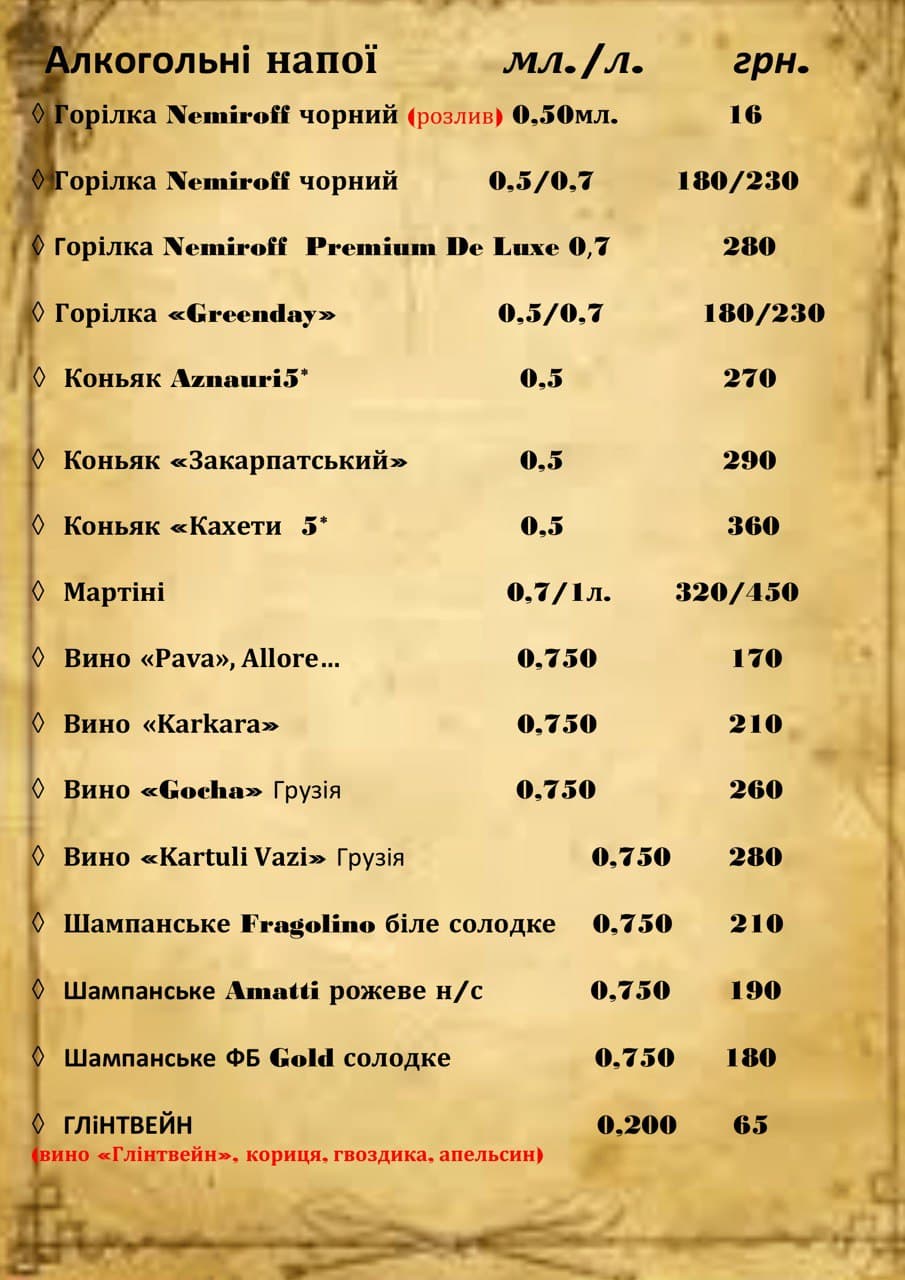 Pivdennyy Buh menu 10