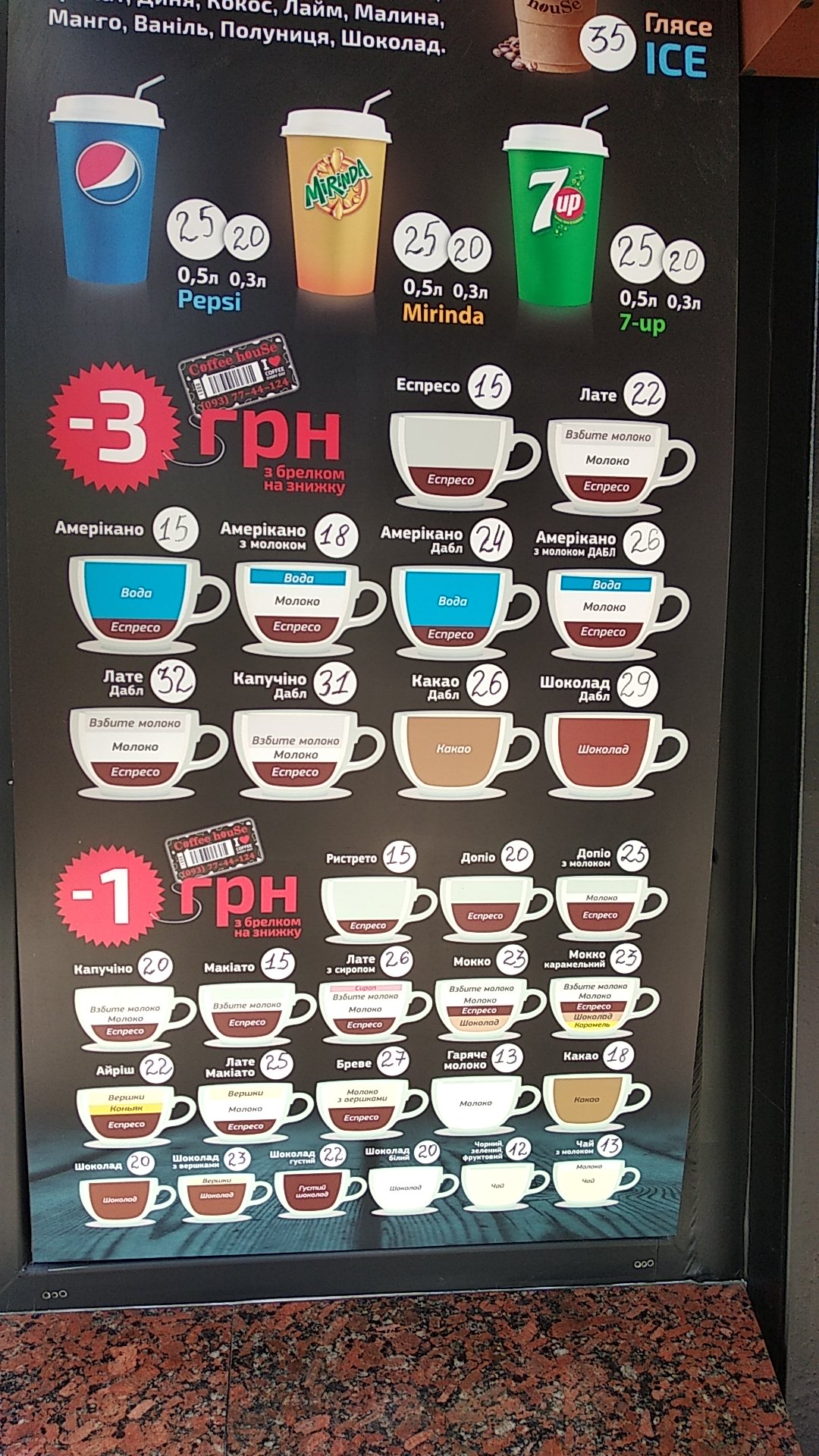 Coffee House menu 3