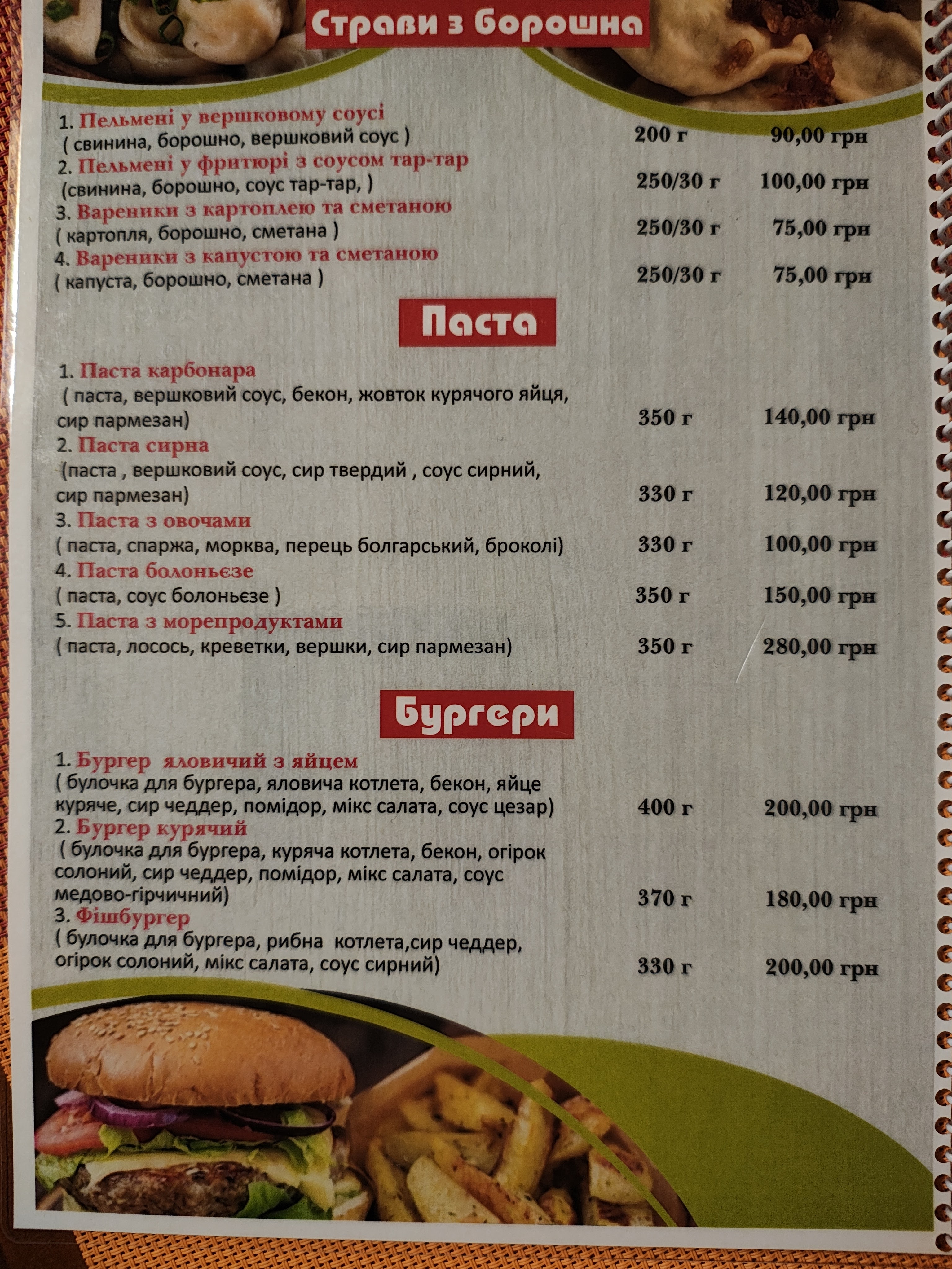 Hra Smakiv menu 6