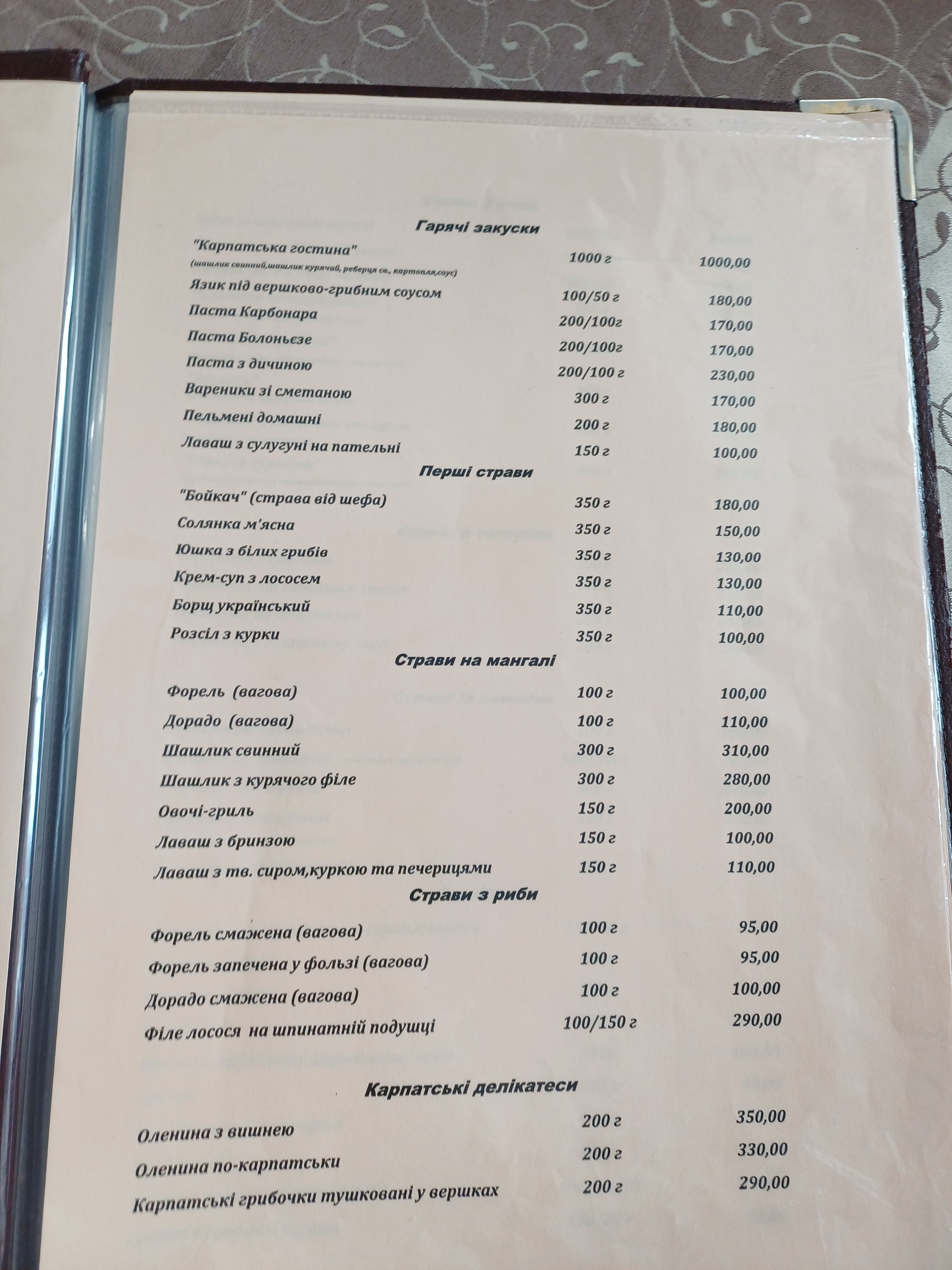 Maksym menu 1